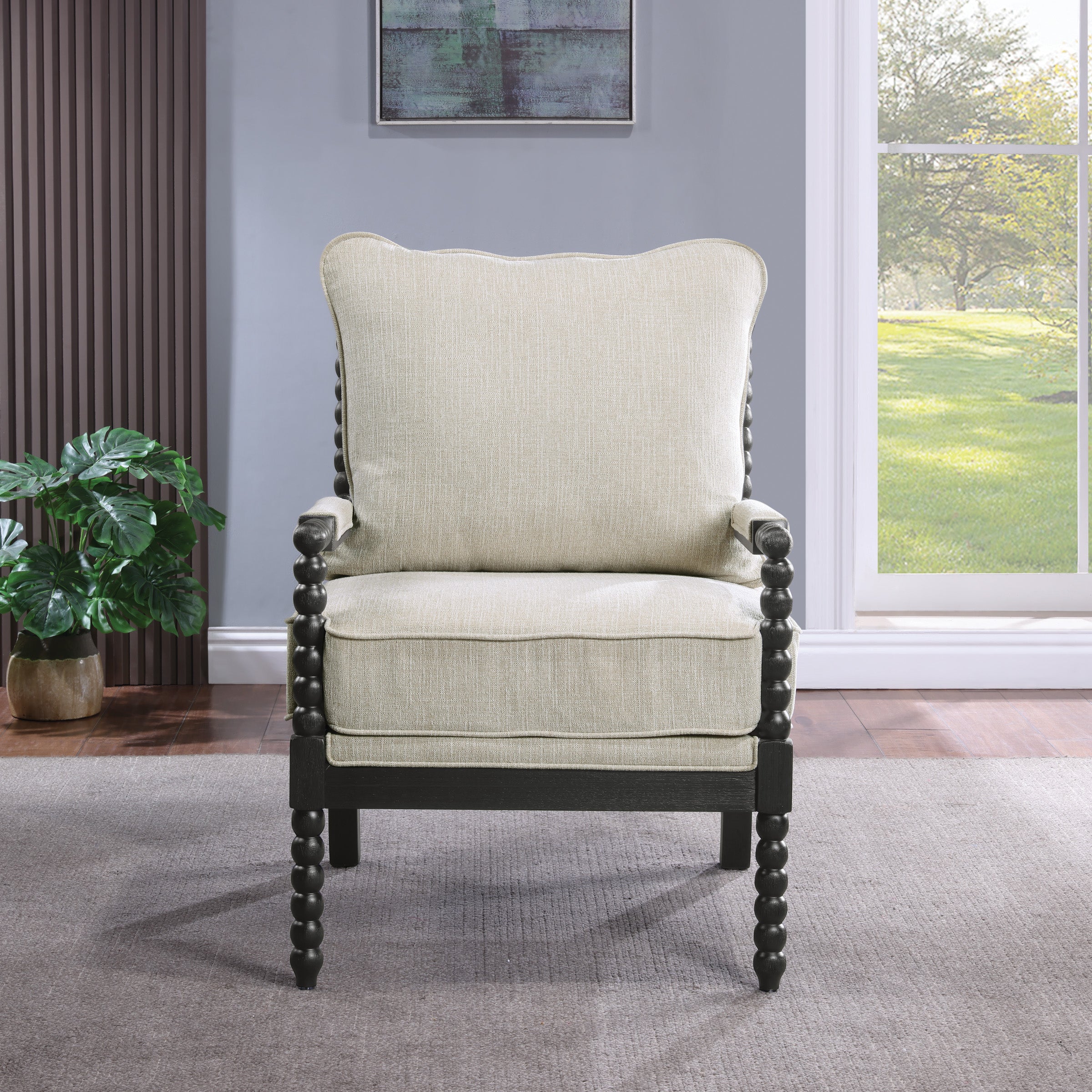 Eliza Spindle Chair - Linen