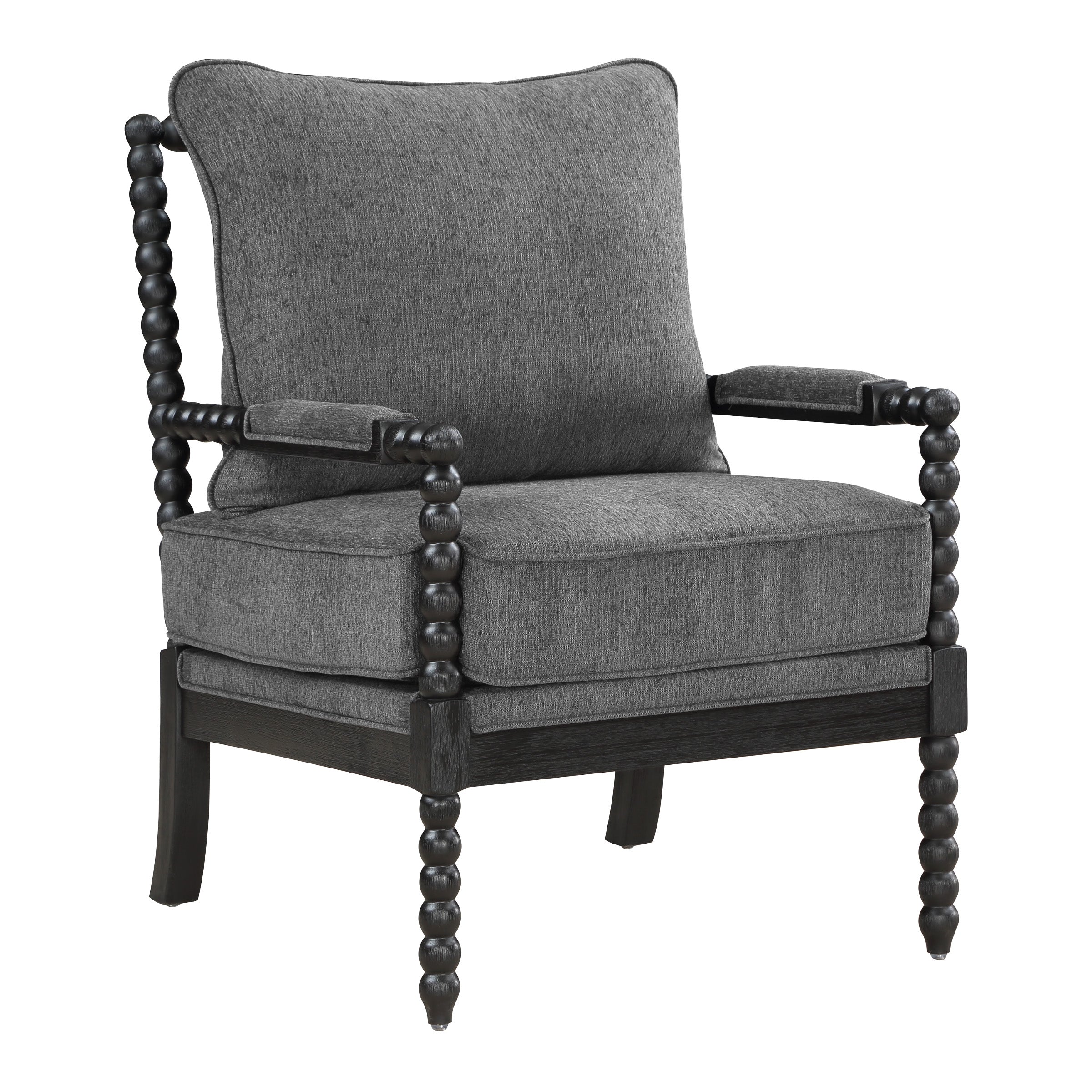 Eliza Spindle Chair - Charcoal