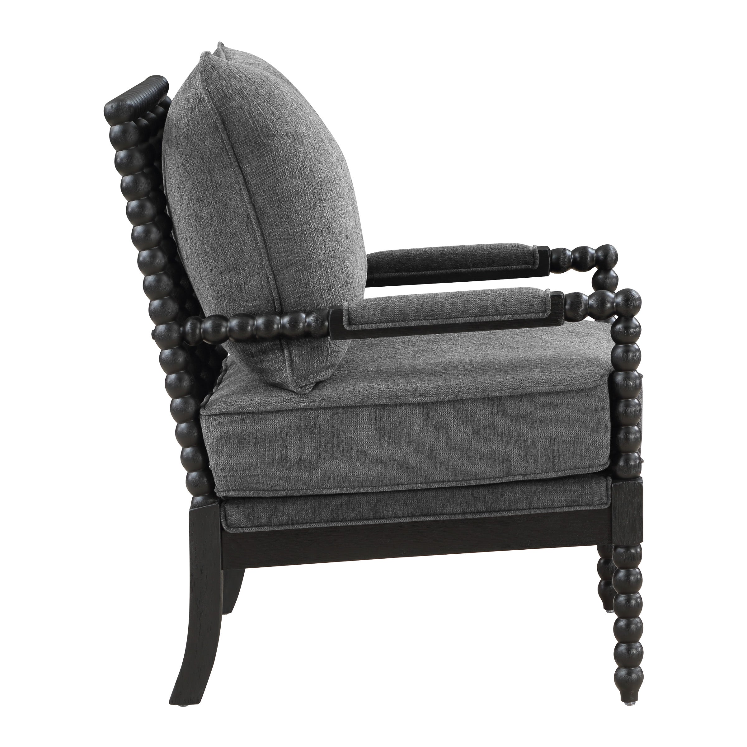 Eliza Spindle Chair - Charcoal