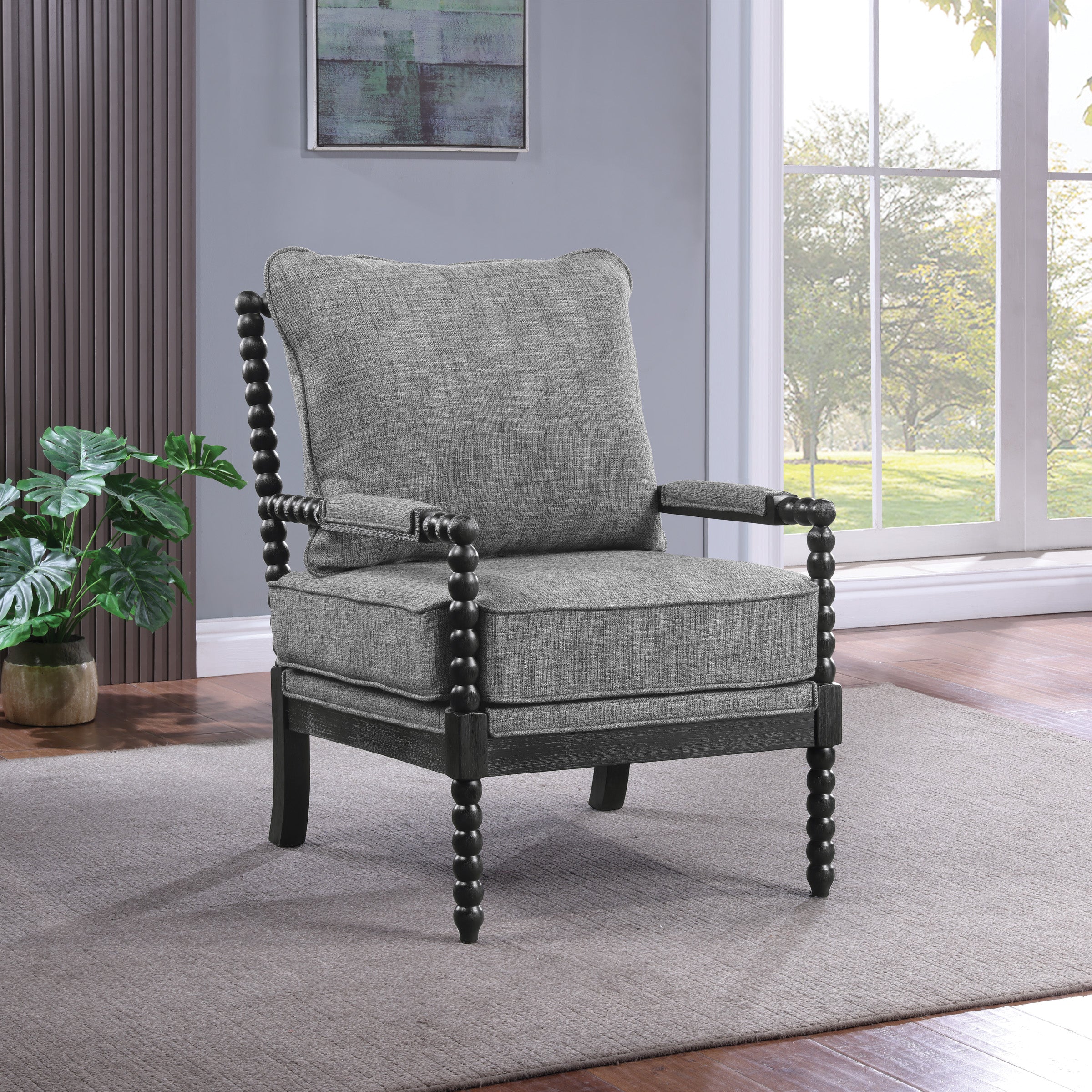 Eliza Spindle Chair - Graphite