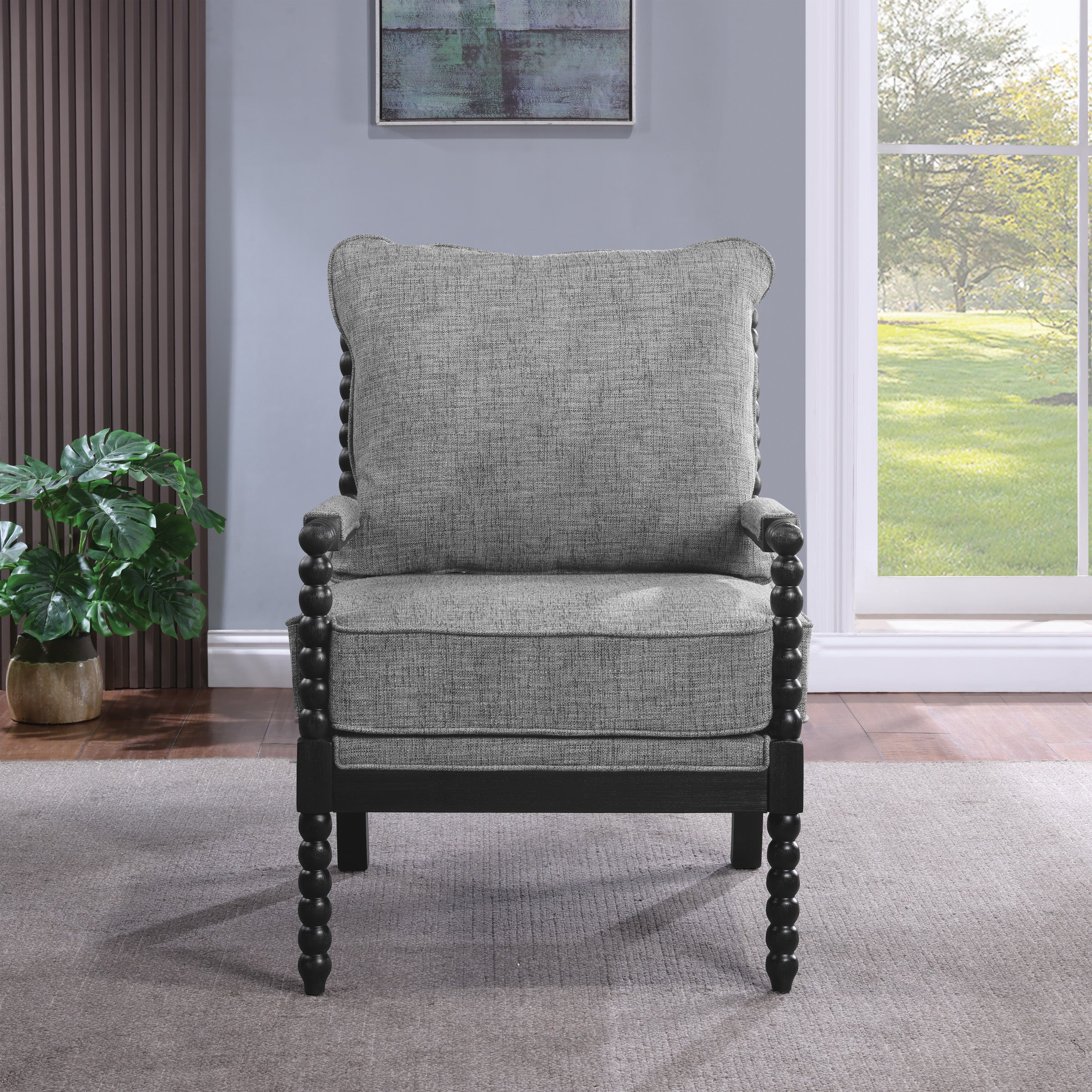 Eliza Spindle Chair - Graphite