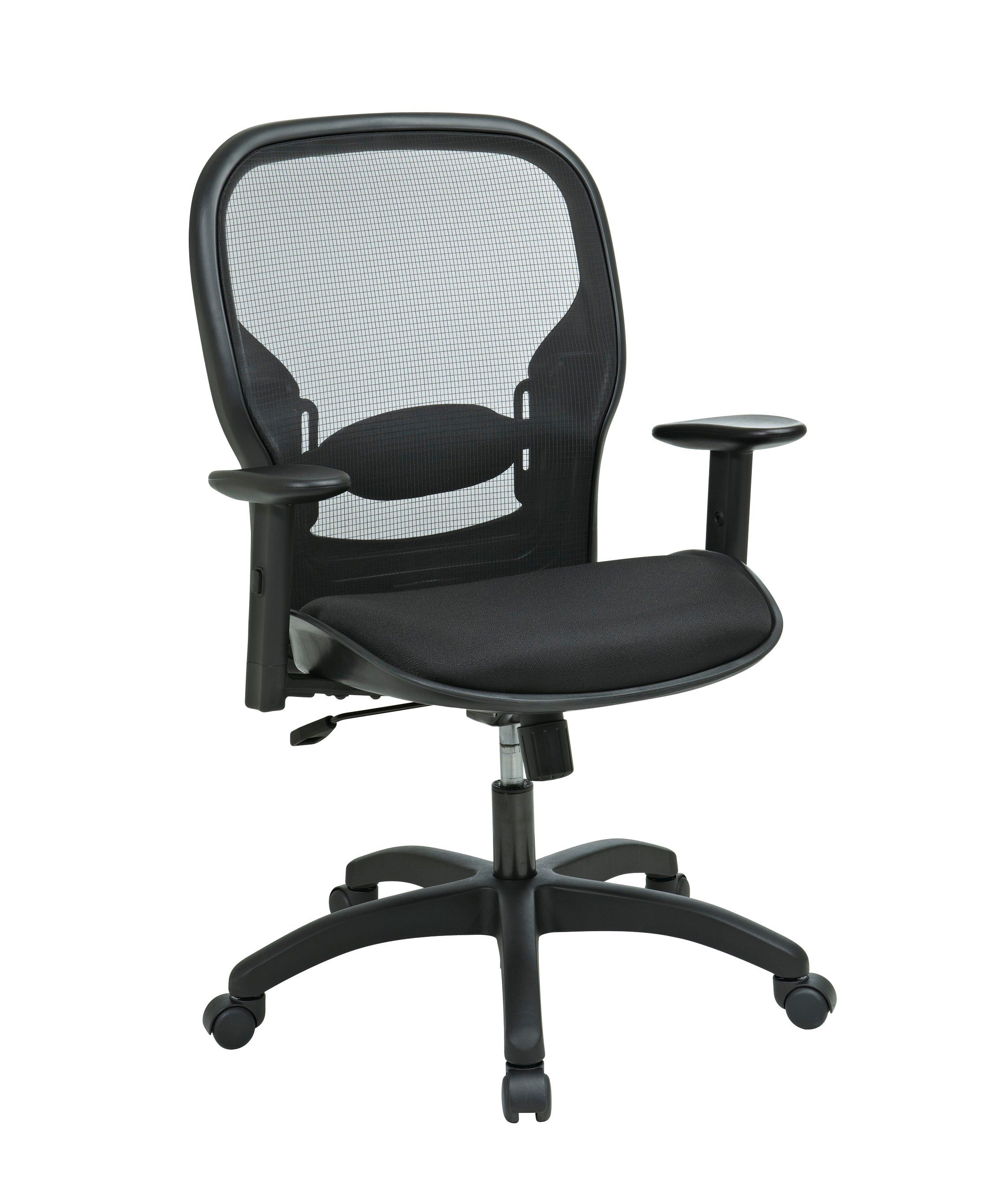 Deluxe Screen Back Mesh Seat Chair - Black