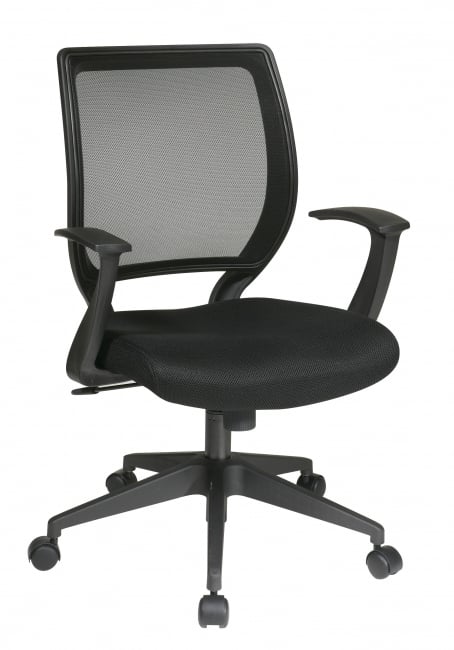 Screen Back Task Chair with "T" Arms - Custom C Grade Fabric