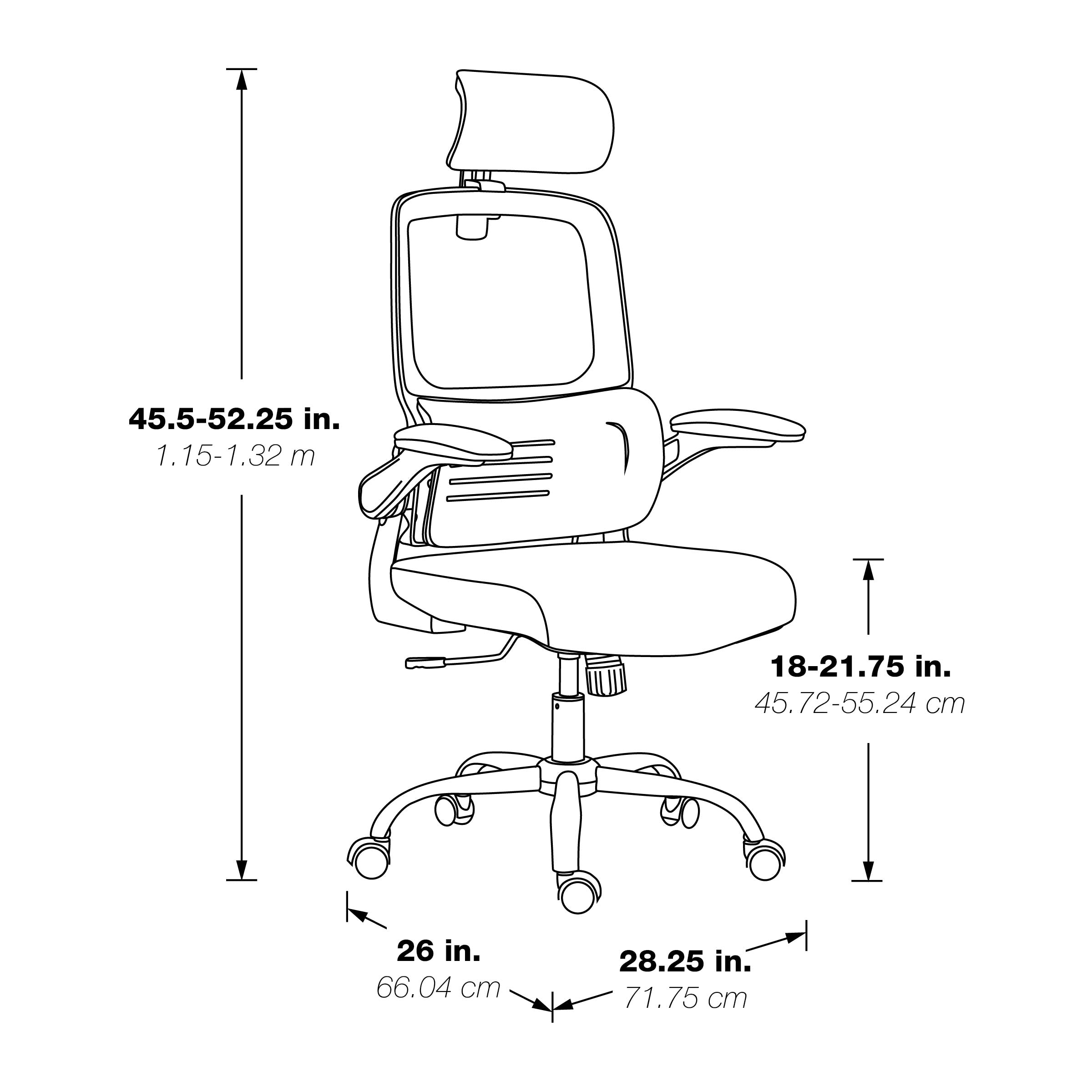 Mesh Back Manager’s Chair with Headrest - Black