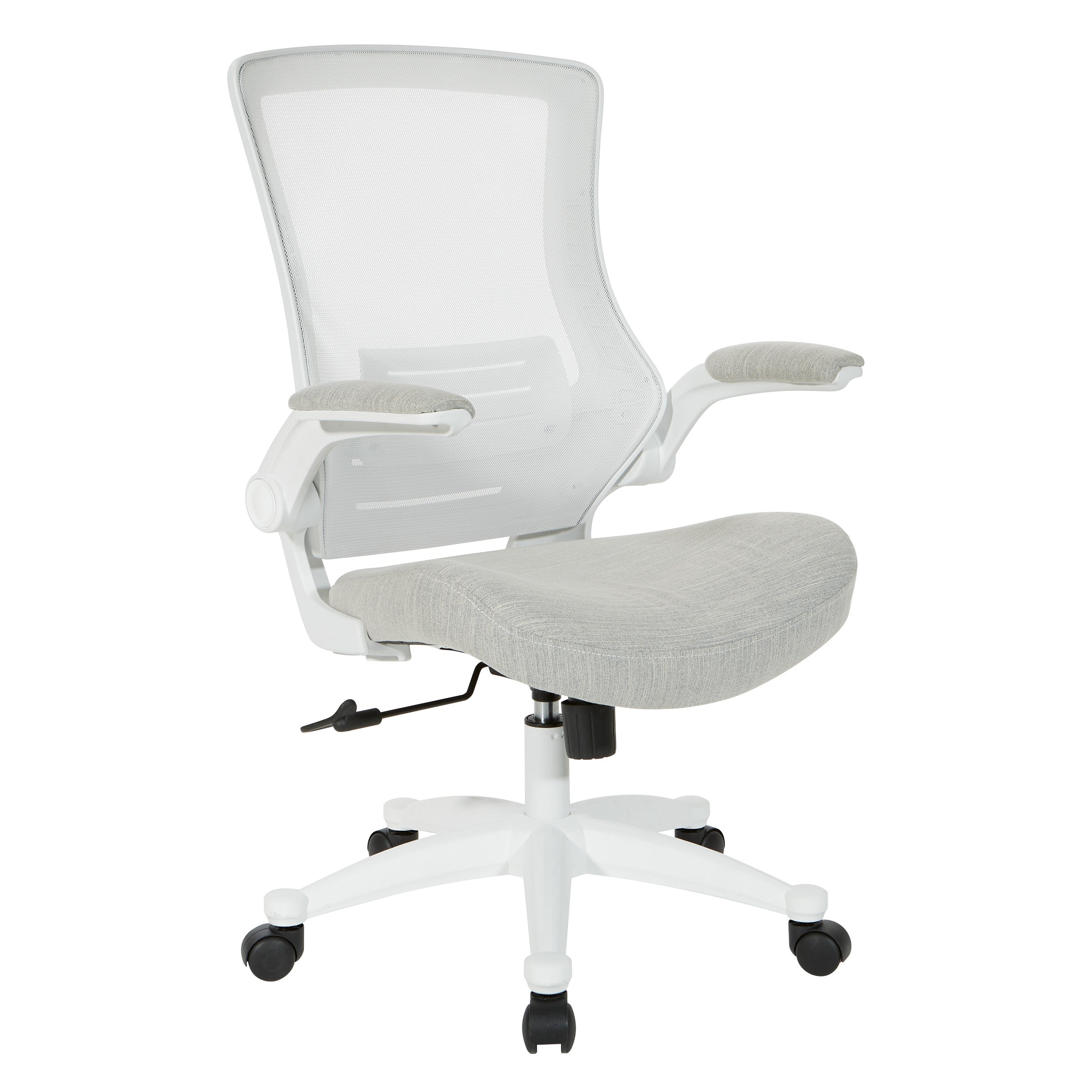 White Screen Back Manager's Chair - Linen Stone