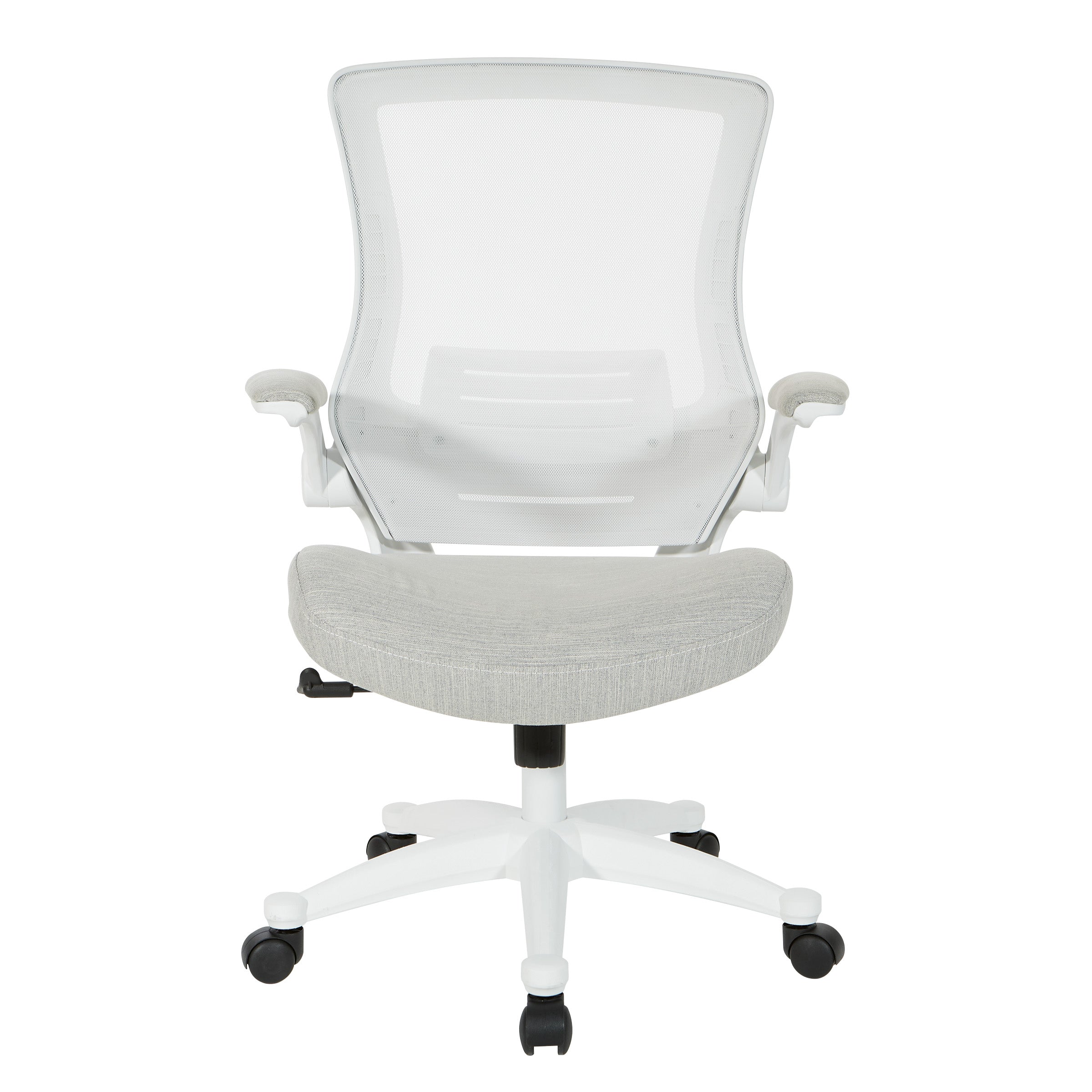 White Screen Back Manager's Chair - Linen Stone