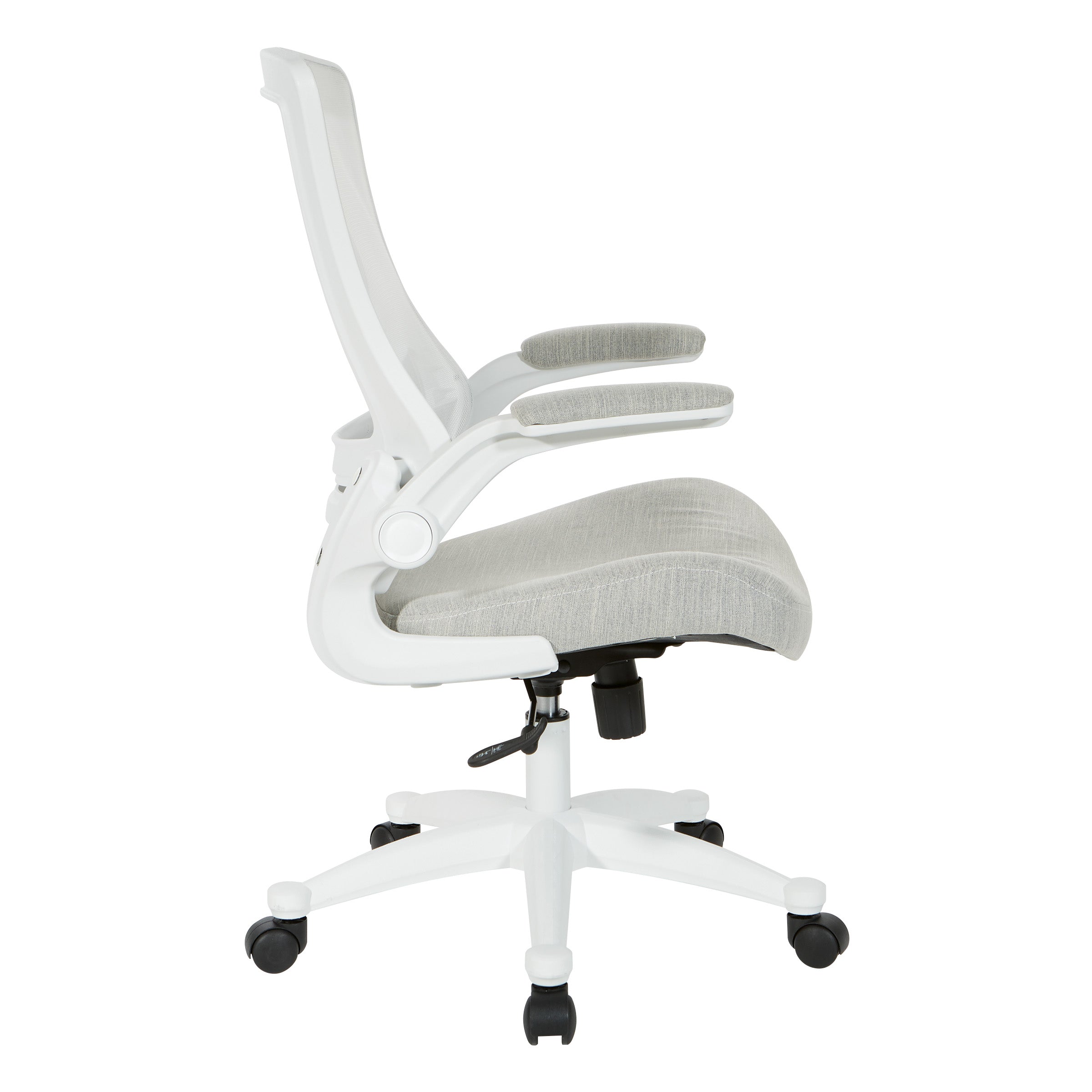 White Screen Back Manager's Chair - Linen Stone