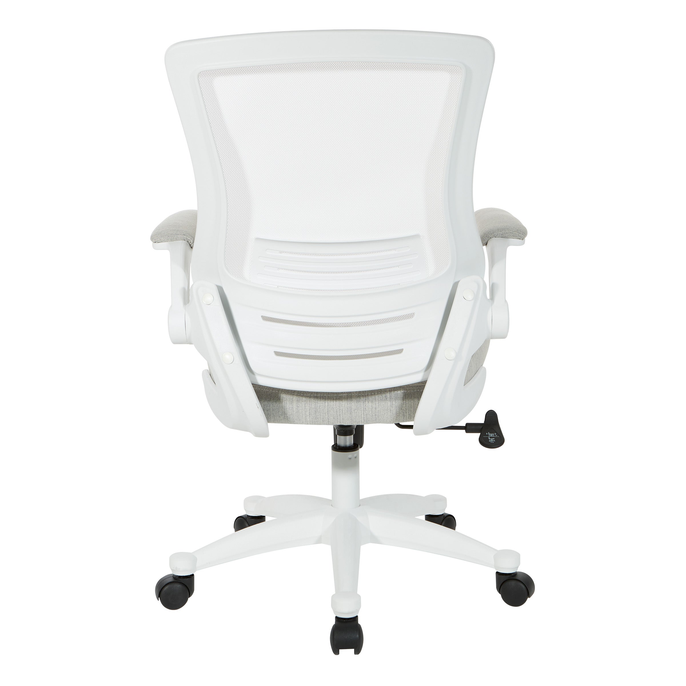 White Screen Back Manager's Chair - Linen Stone