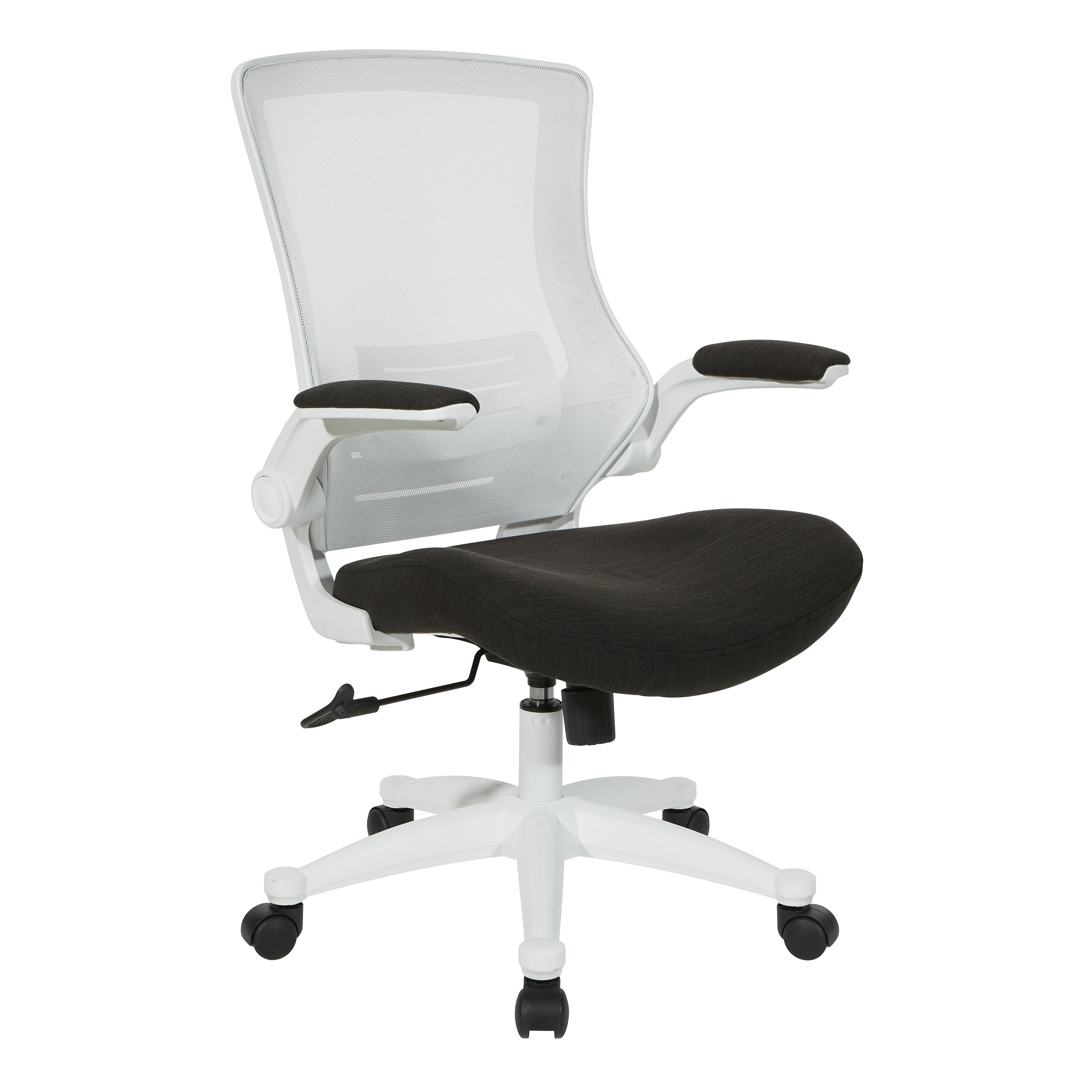 White Screen Back Manager's Chair - Linen Black