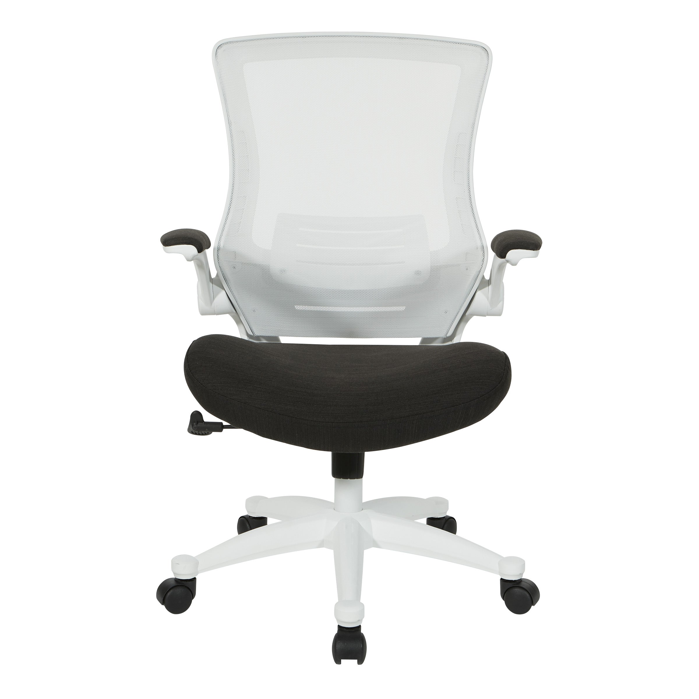 White Screen Back Manager's Chair - Linen Black