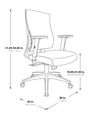Vertical Mesh Back Chair - Custom B Grade Fabric