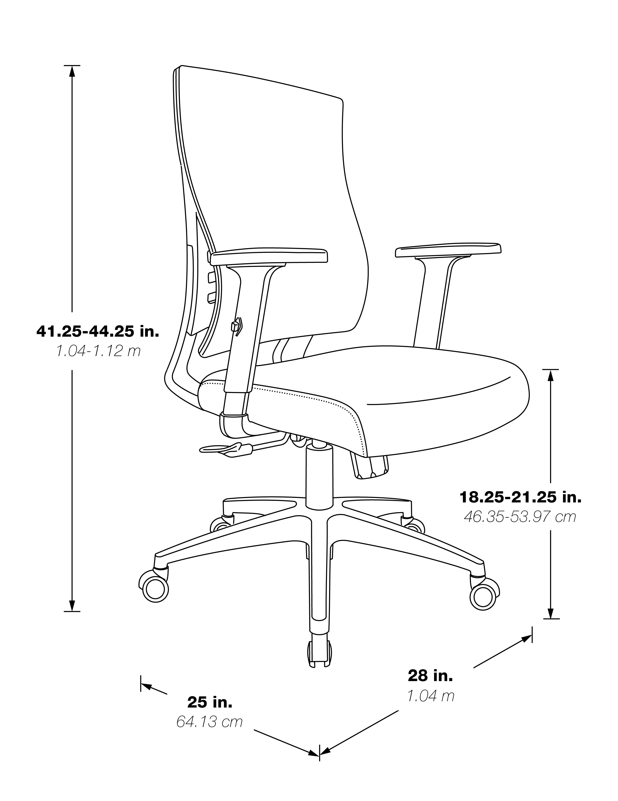 Black Frame Chair - Black