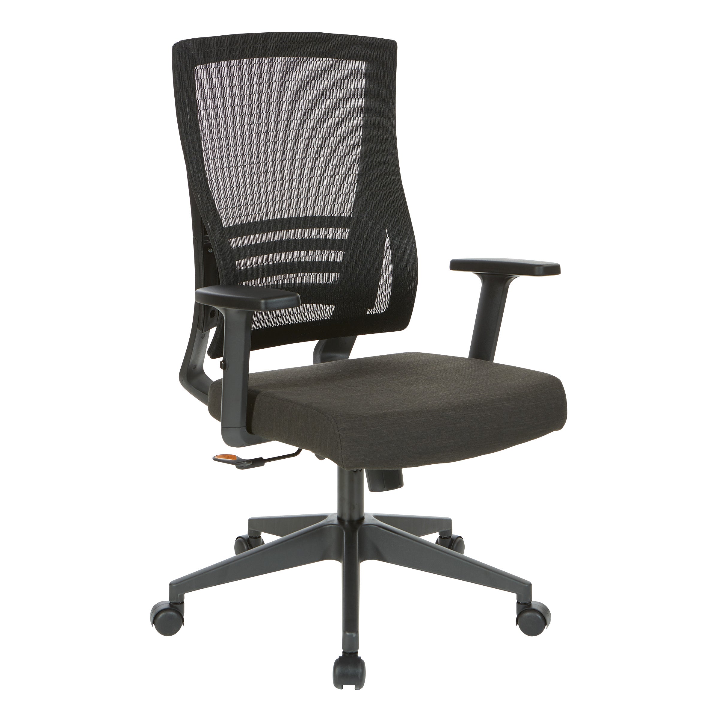 Vertical Mesh Back Chair - Black
