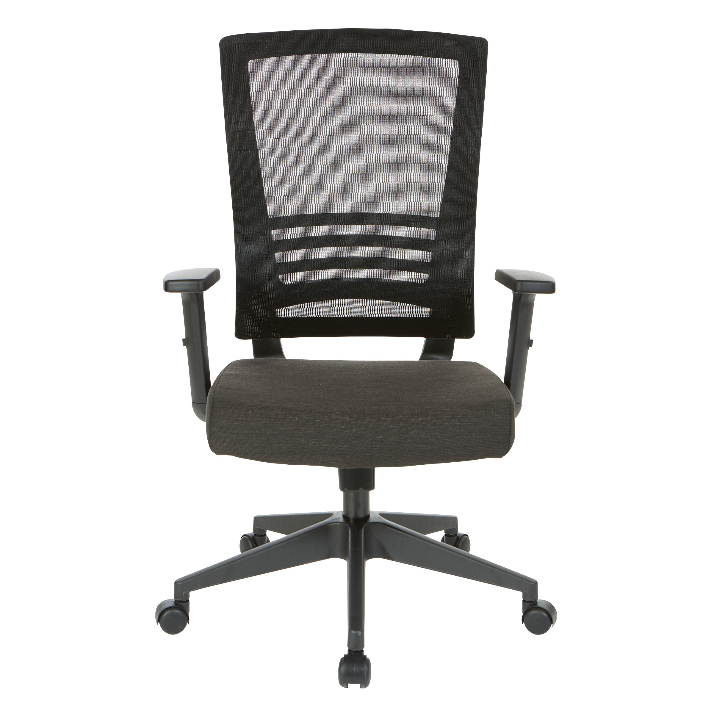 Vertical Mesh Back Chair - Black