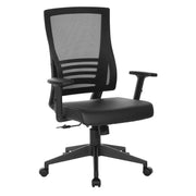 Vertical Mesh Back Chair - Black