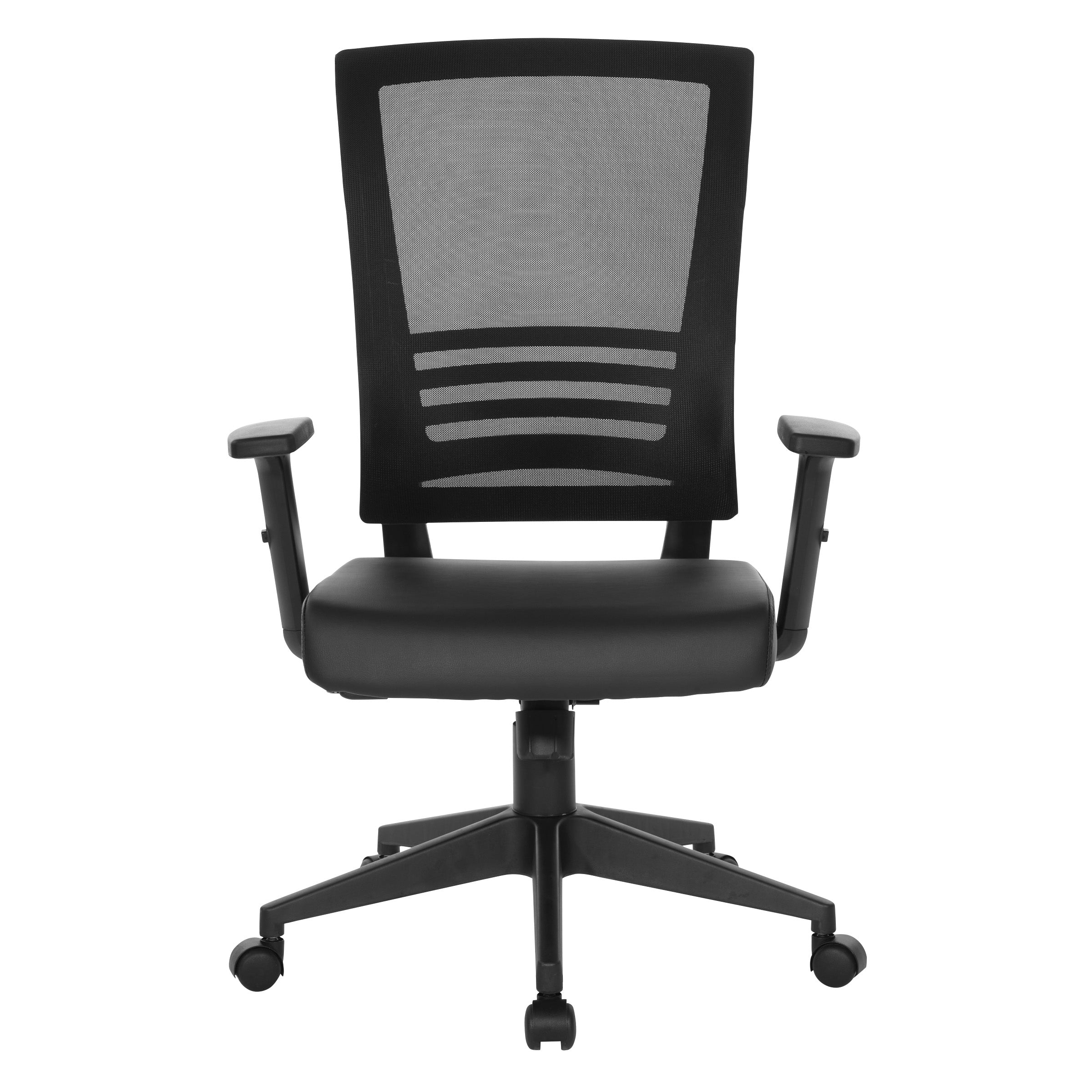 Vertical Mesh Back Chair - Black