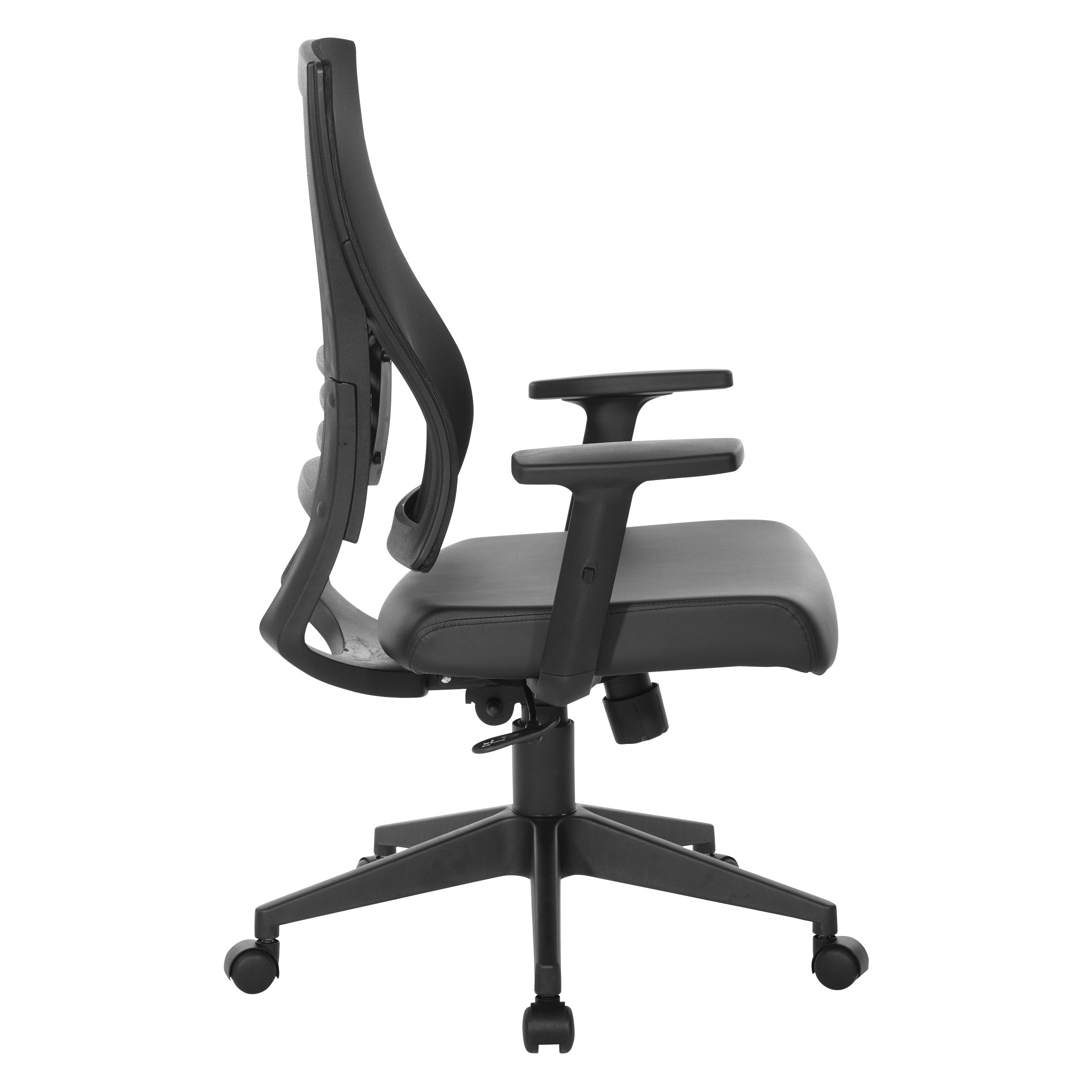 Vertical Mesh Back Chair - Black