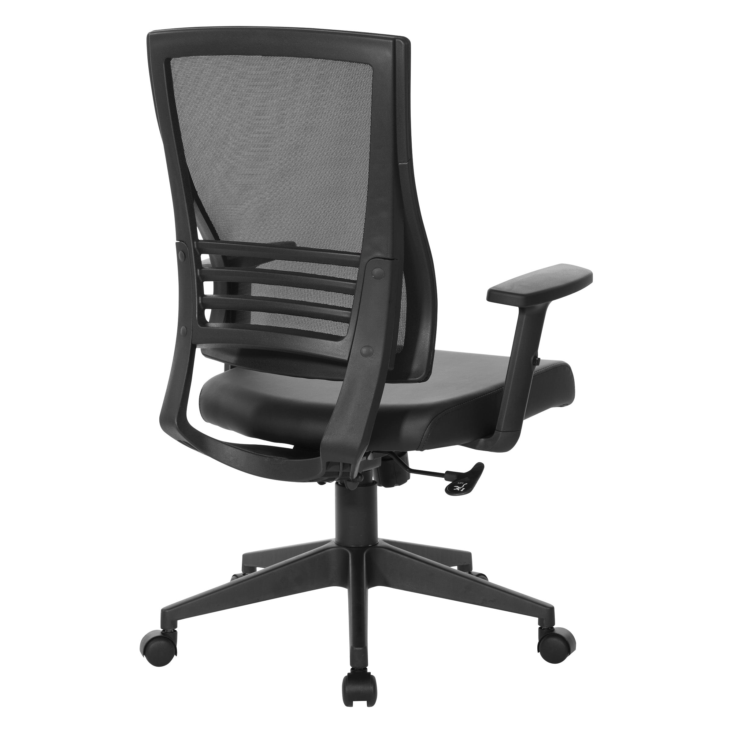 Vertical Mesh Back Chair - Black