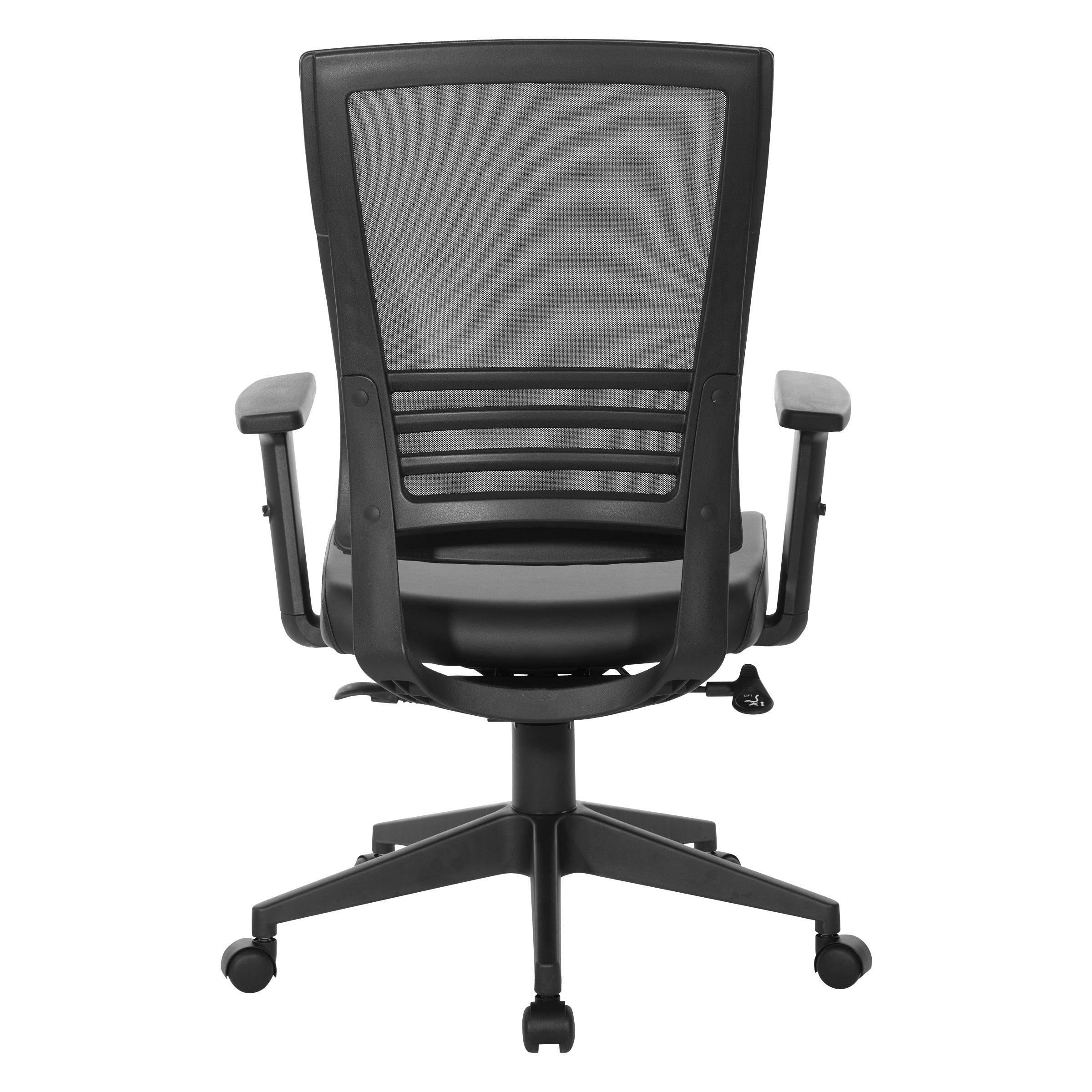 Vertical Mesh Back Chair - Black