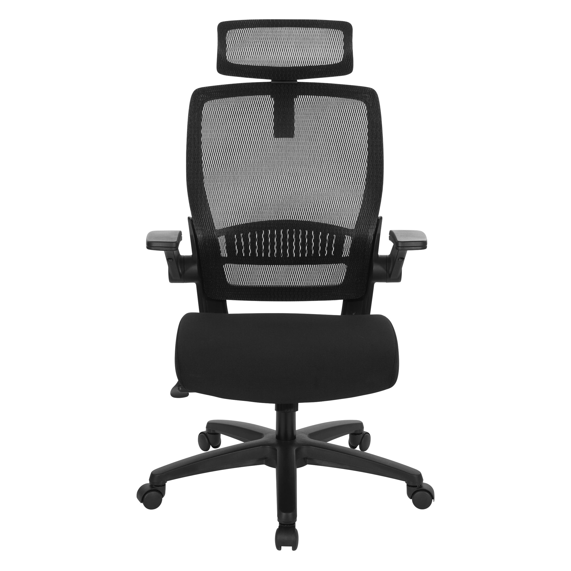 Mesh Back Manager's Chair/Headrest - Black