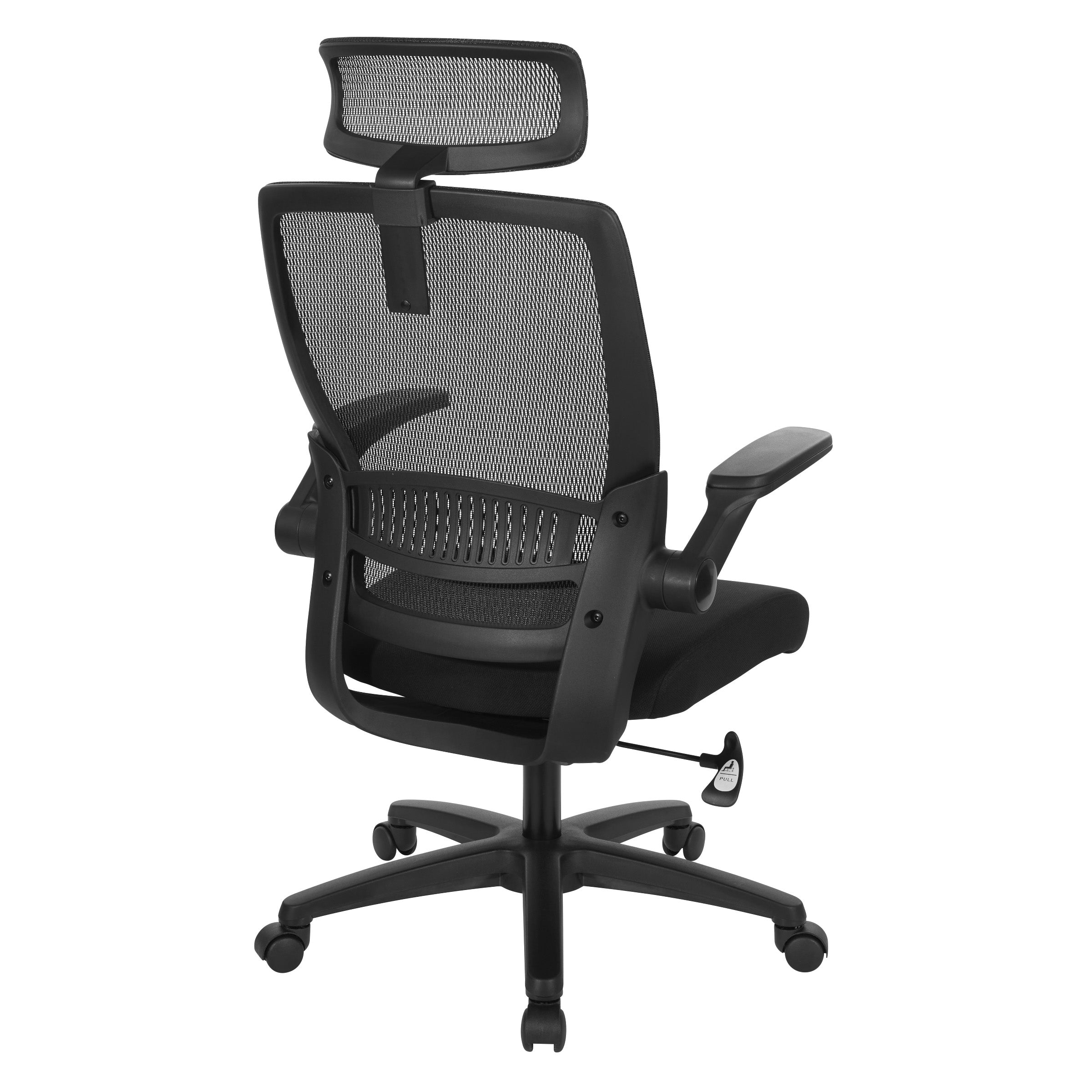 Mesh Back Manager's Chair/Headrest - Black