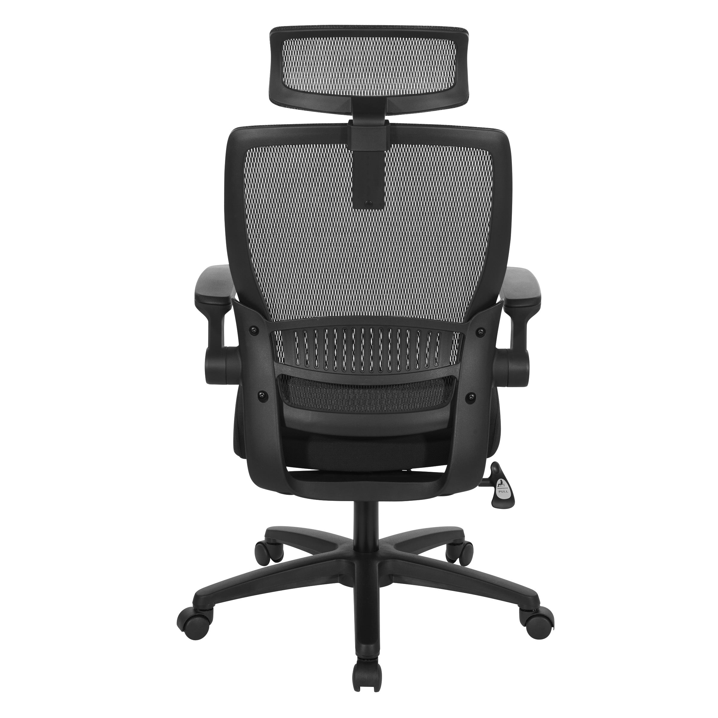 Mesh Back Manager's Chair/Headrest - Black
