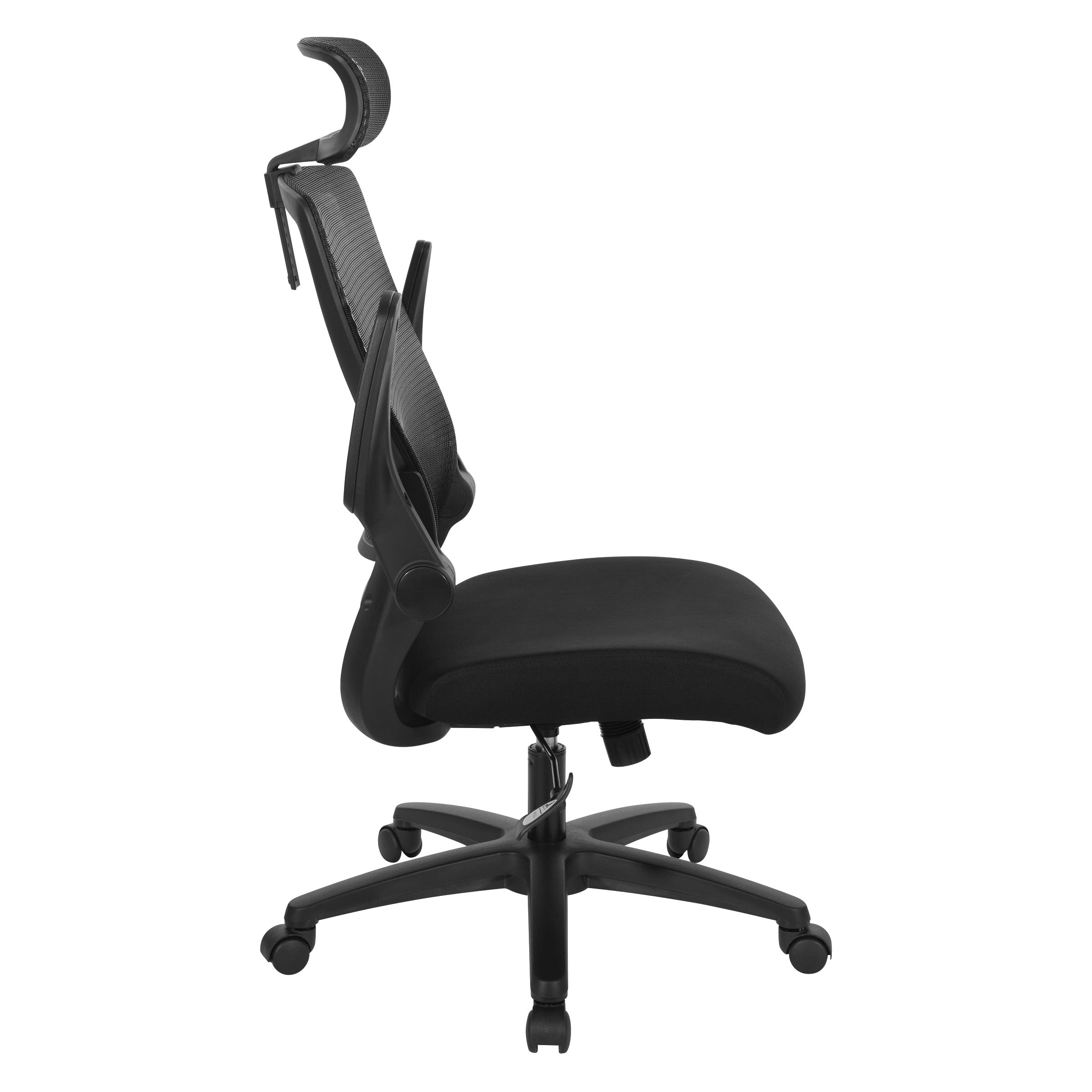 Mesh Back Manager's Chair/Headrest - Black
