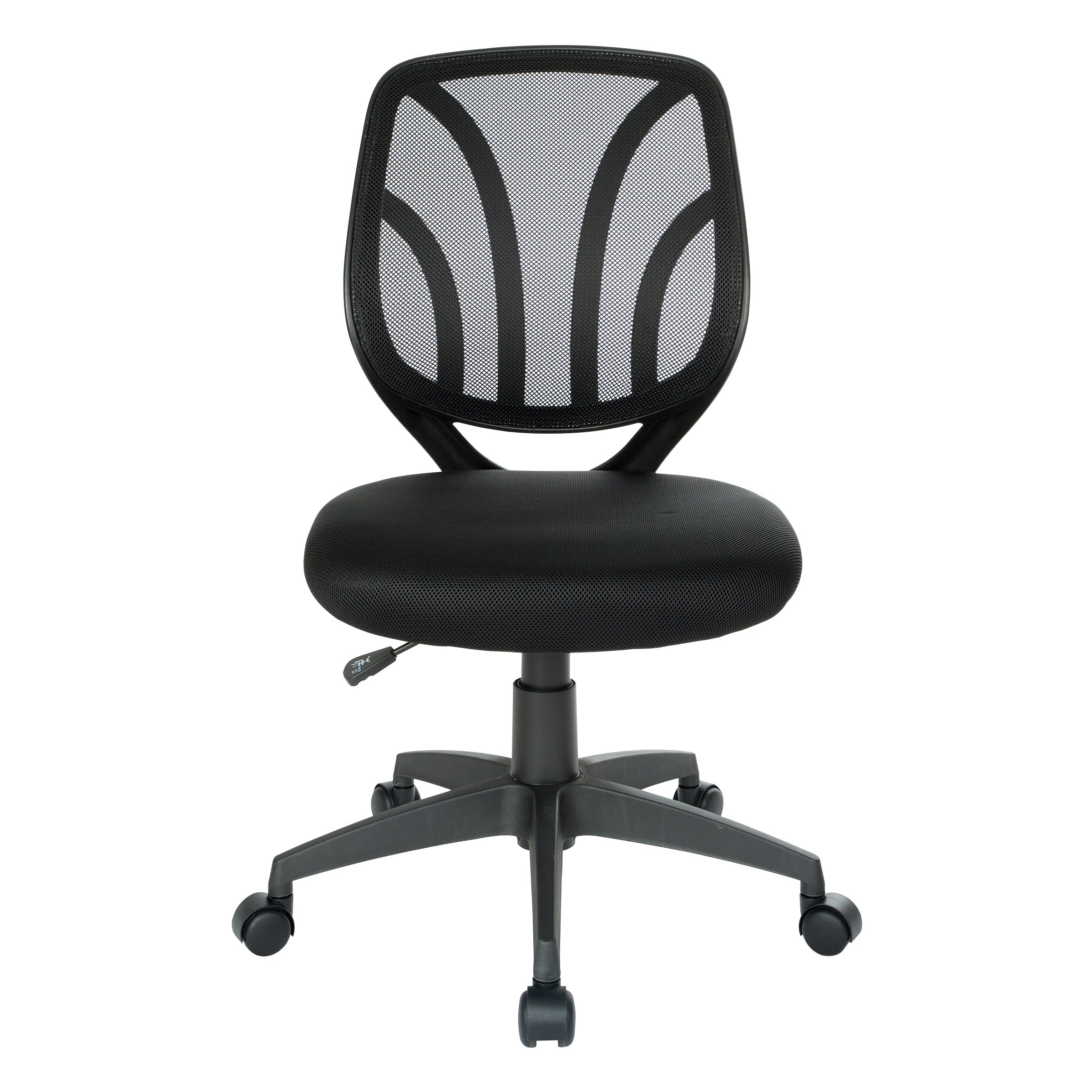 Screen Back Armless Task Chair - Black