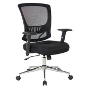 Mesh Back and Seat Task Chair - Black