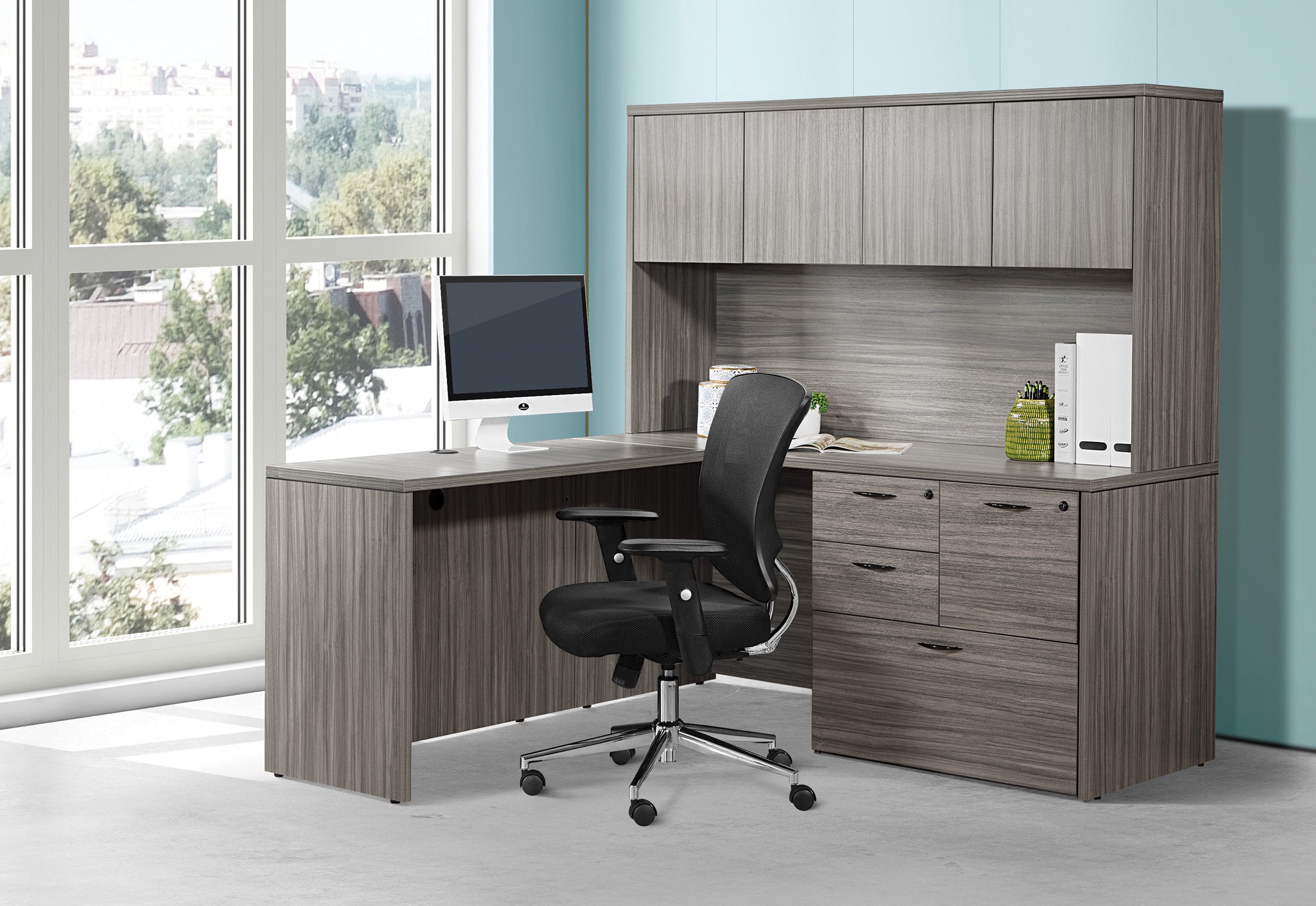 Mesh Back and Seat Task Chair - Black