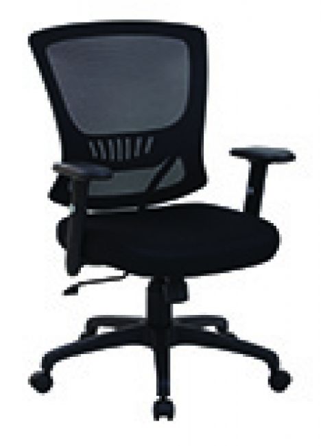 Mesh Back & Seat Locking Tilt Task Chair - Black