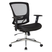 Mesh Screen Seat and Back Chair - Black
