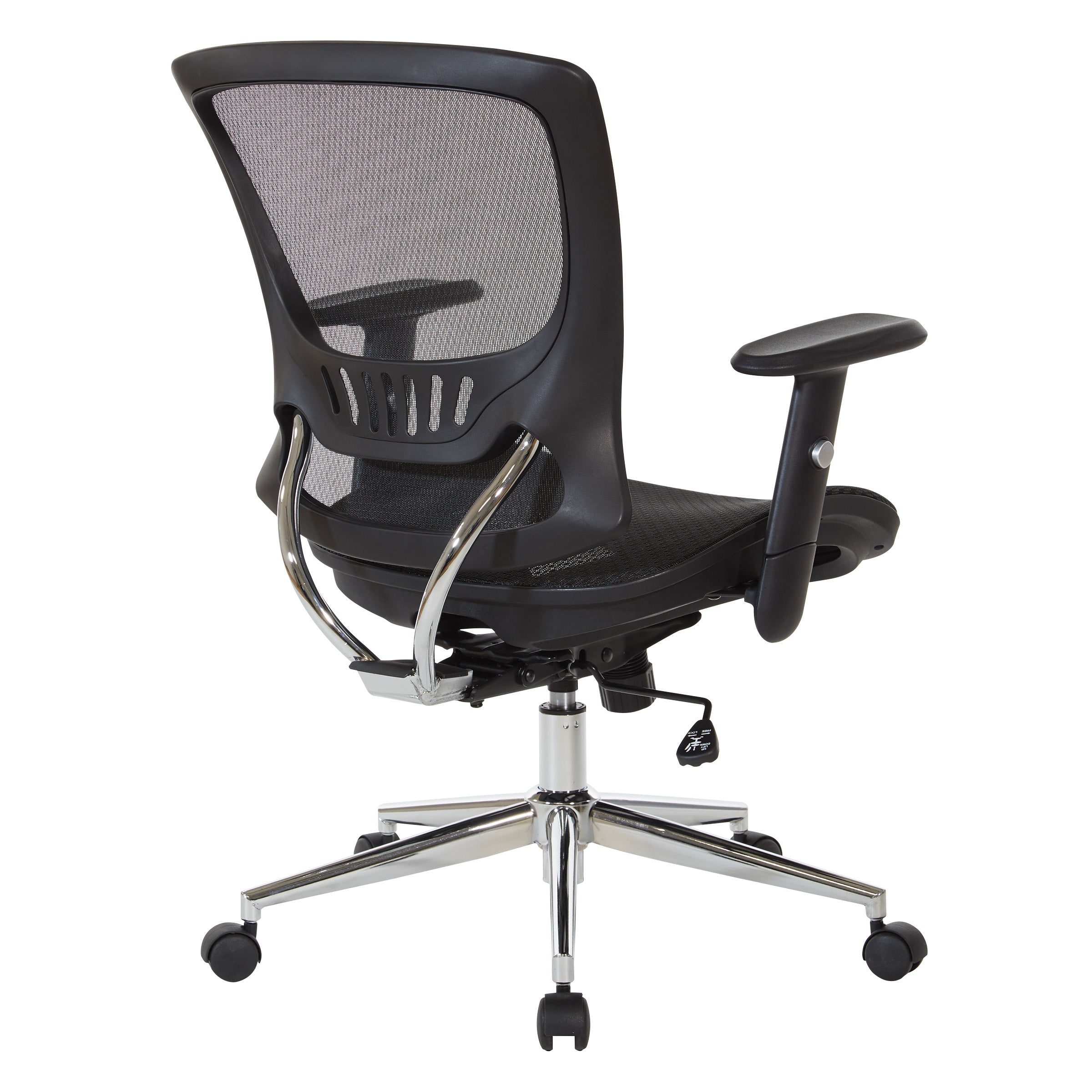 Mesh Screen Seat and Back Chair - Black