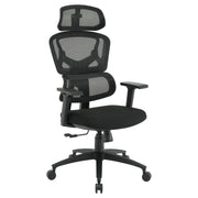 Mesh Back Manager’s Chair with Head - Black