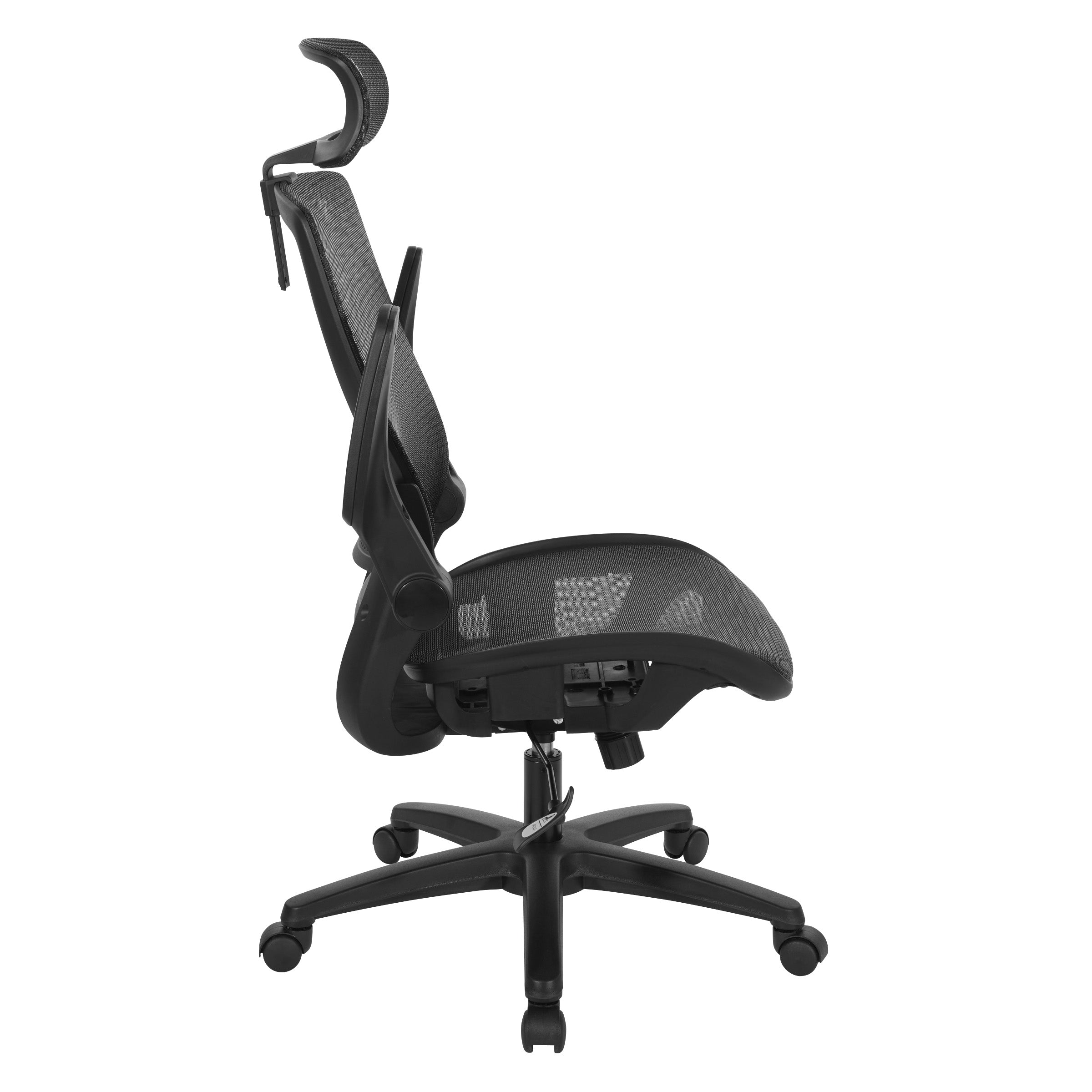 Mesh Back Manager's Chair/Headrest - Black