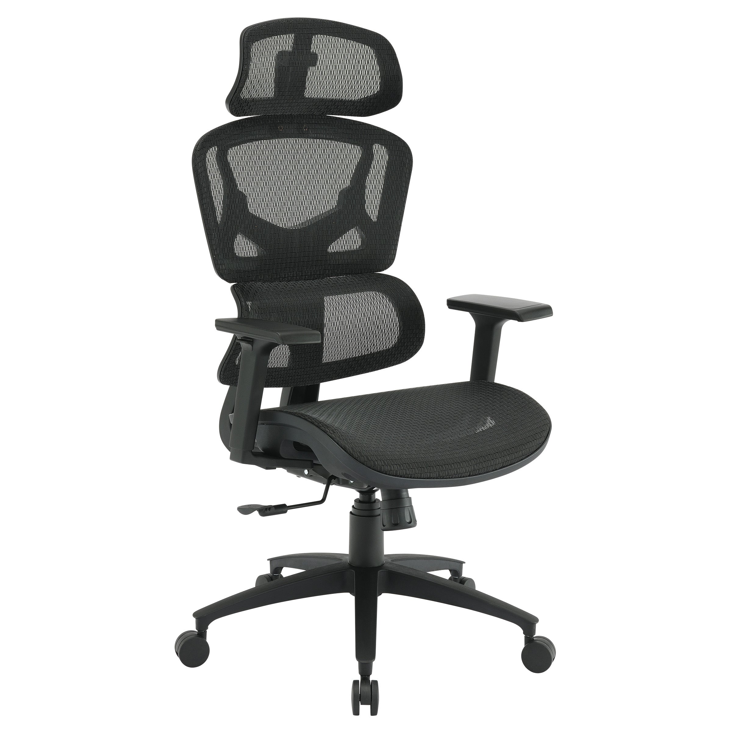 Mesh Back Manager’s Chair with Headrest - Black