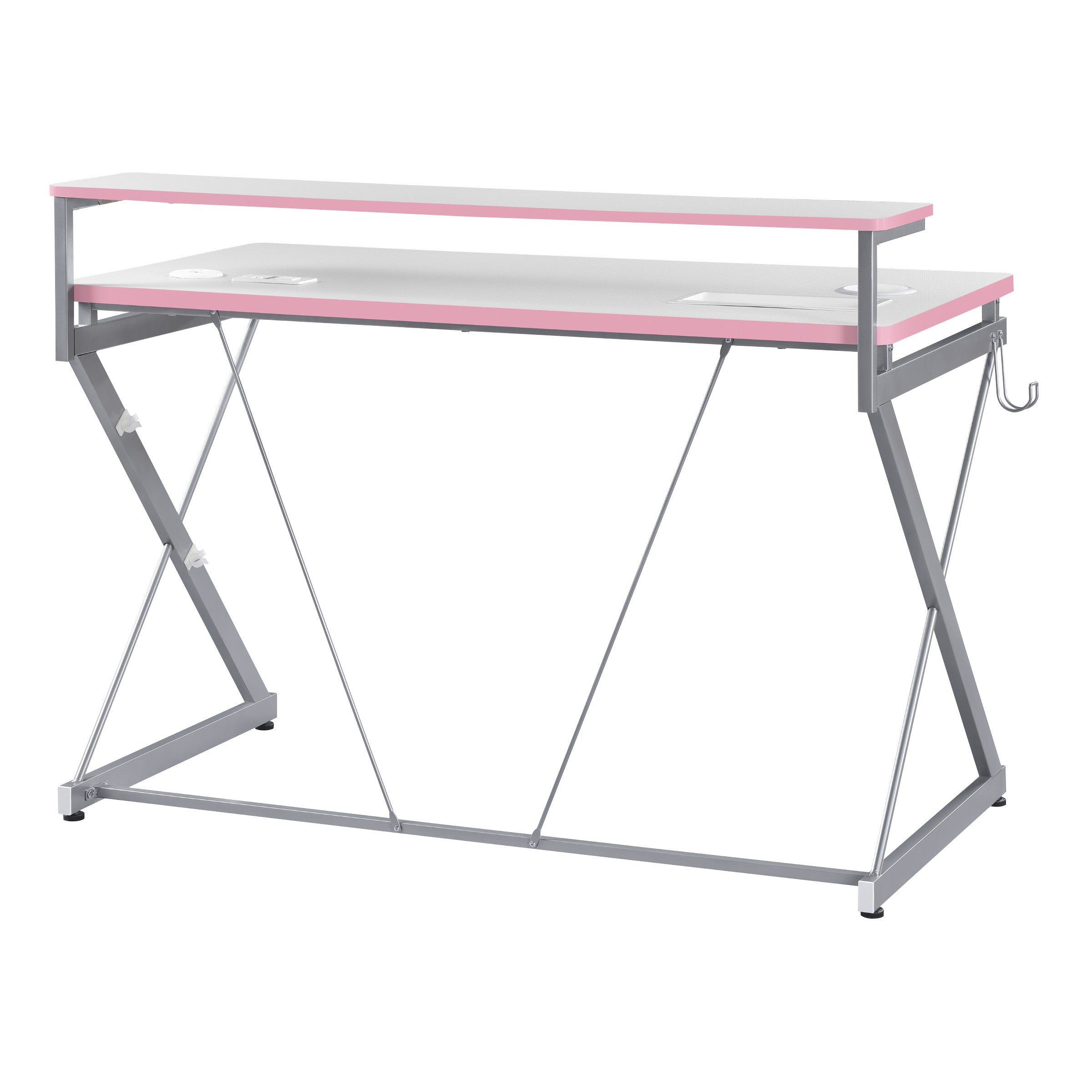 Emulator Gaming Desk - Pink / Carbon