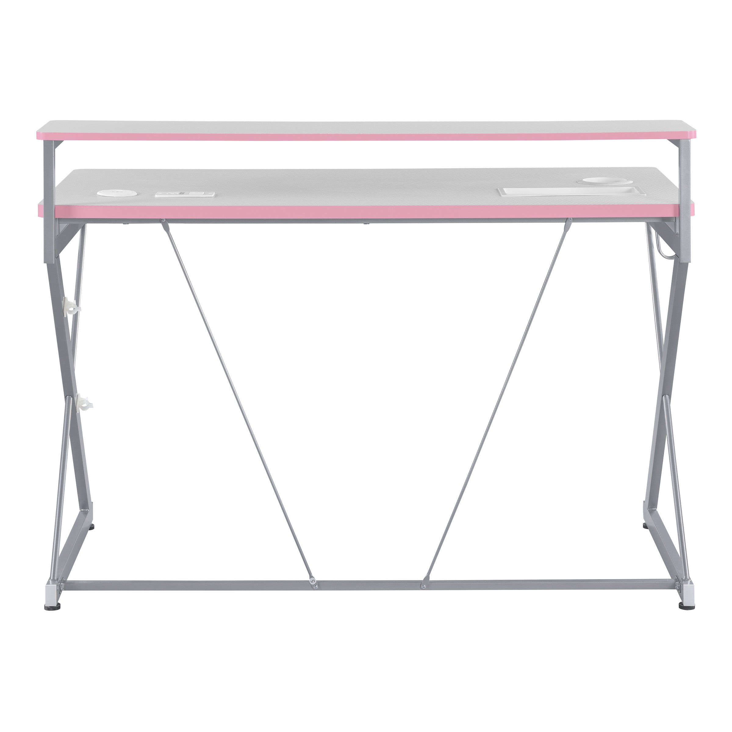 Emulator Gaming Desk - Pink / Carbon