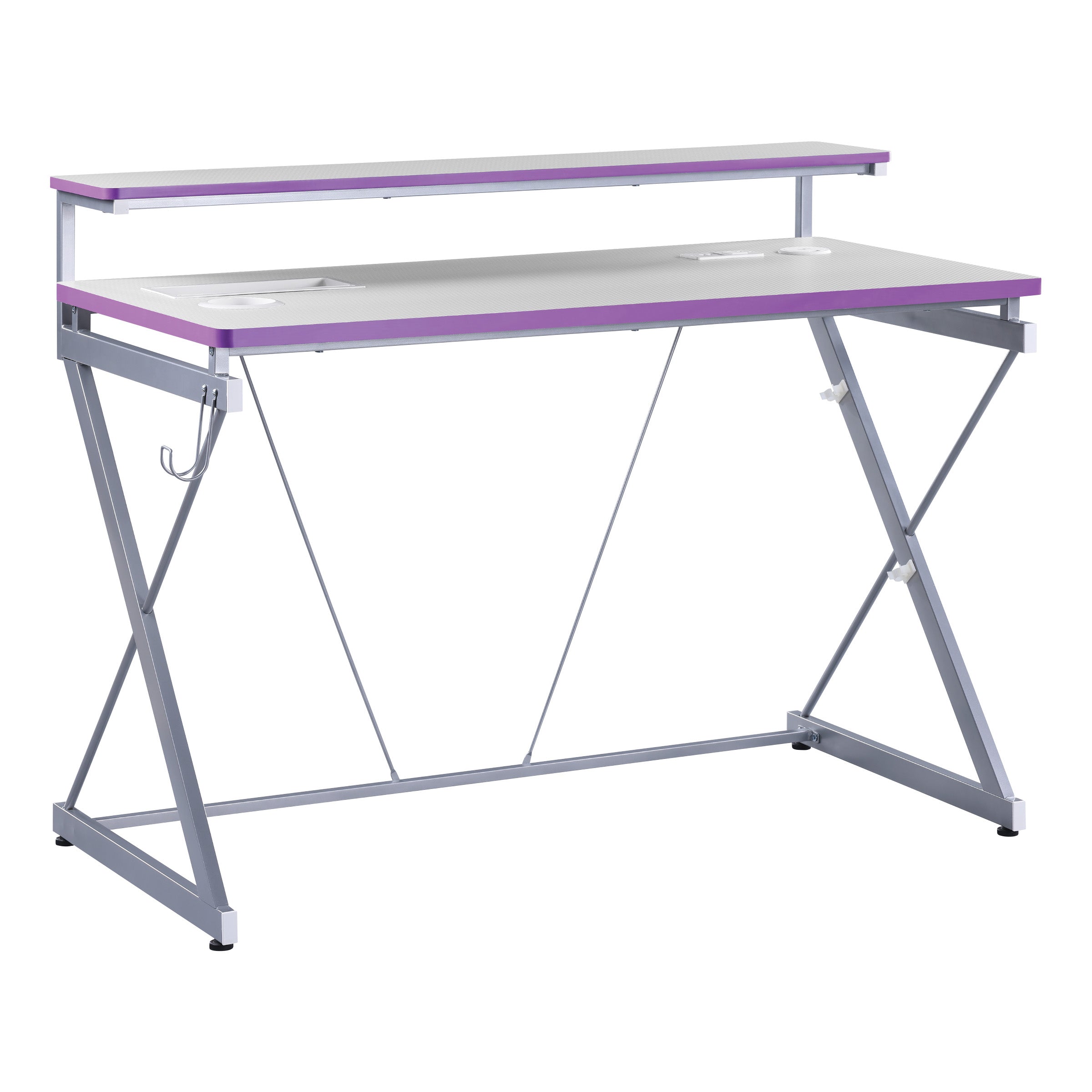 Emulator Gaming Desk - Purple / Carbon
