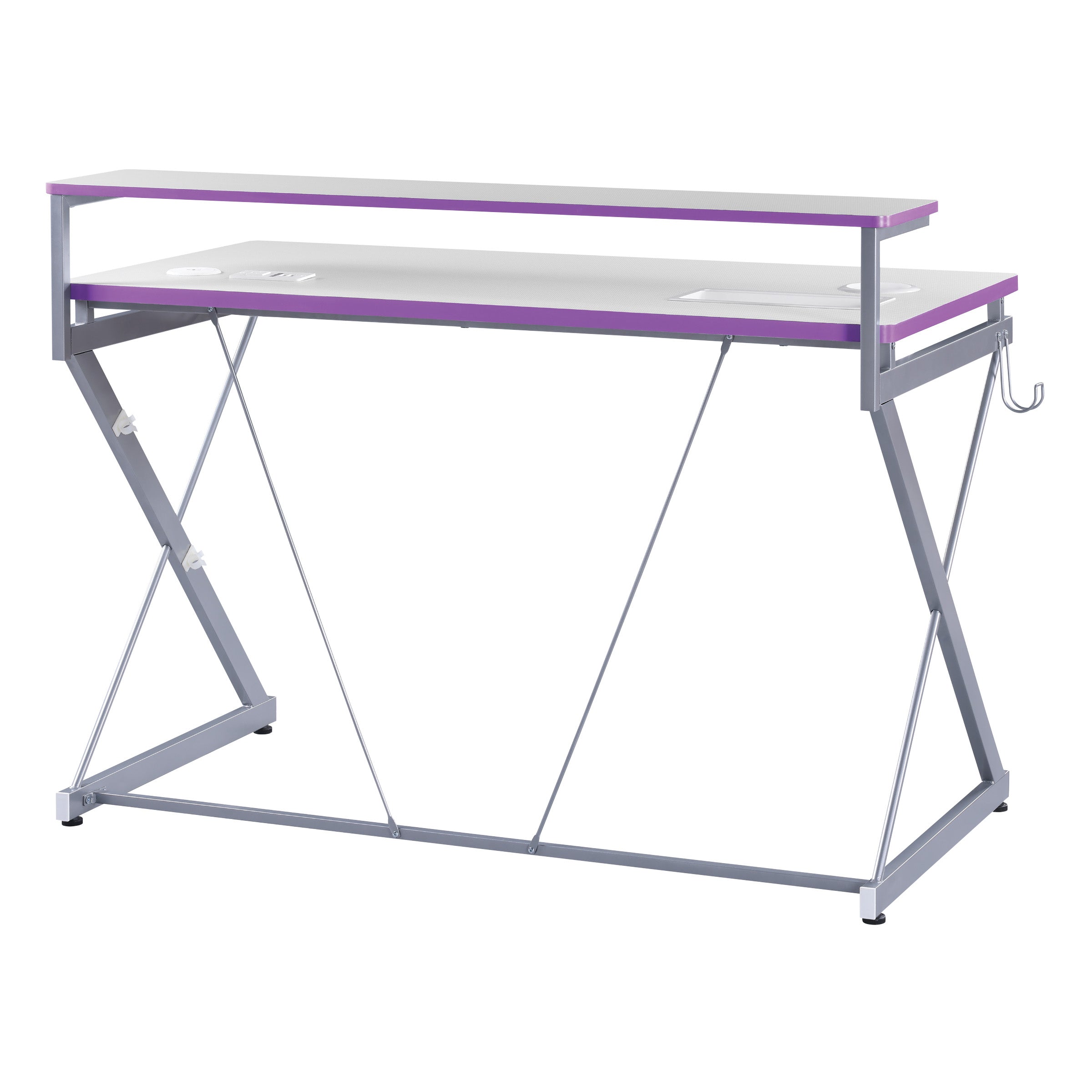 Emulator Gaming Desk - Purple / Carbon