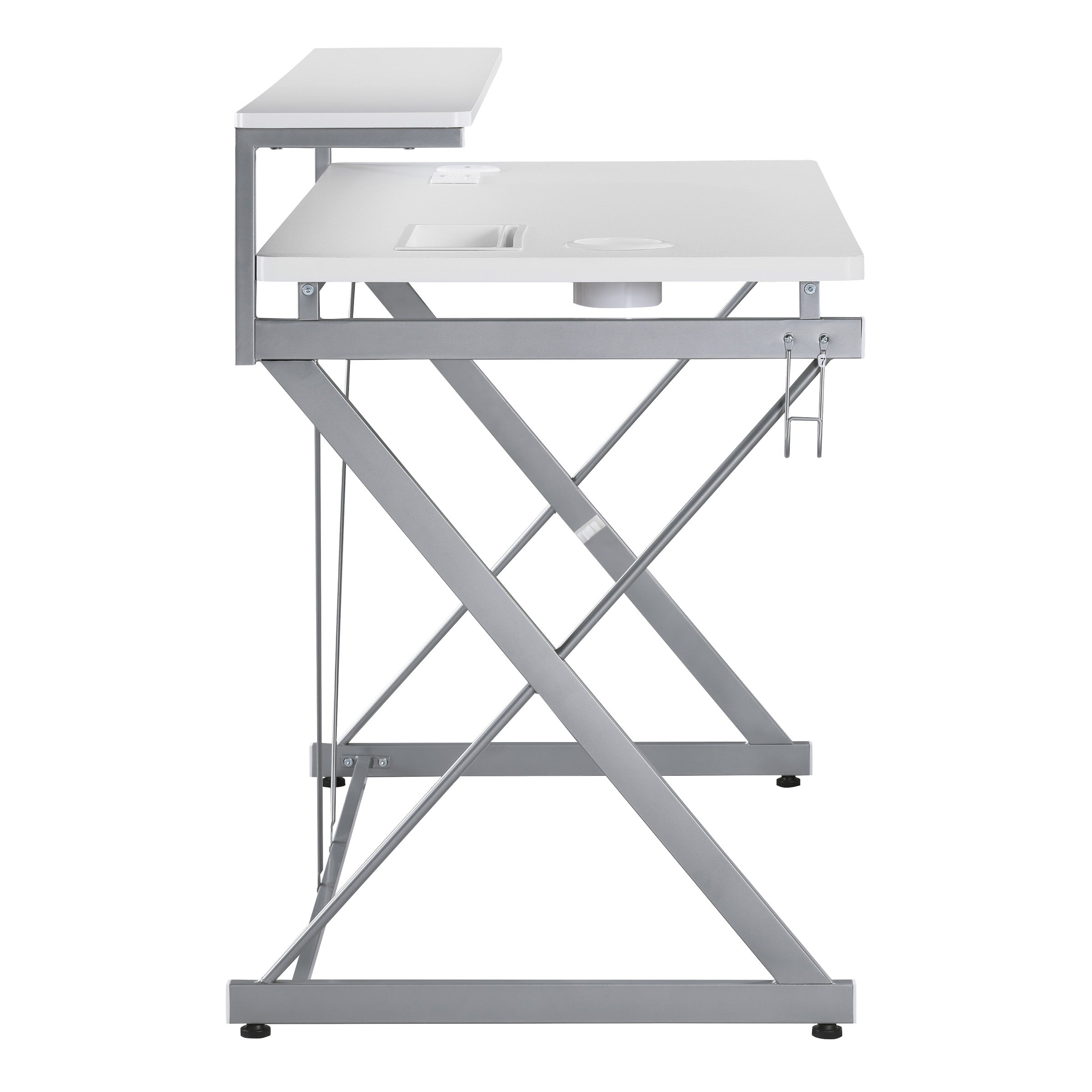 Emulator Gaming Desk - White/ Carbon