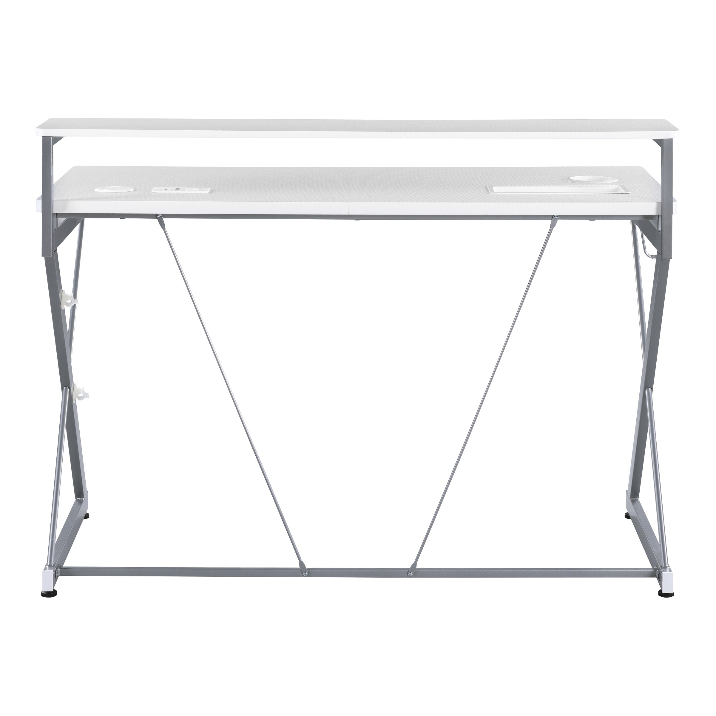 Emulator Gaming Desk - White/ Carbon