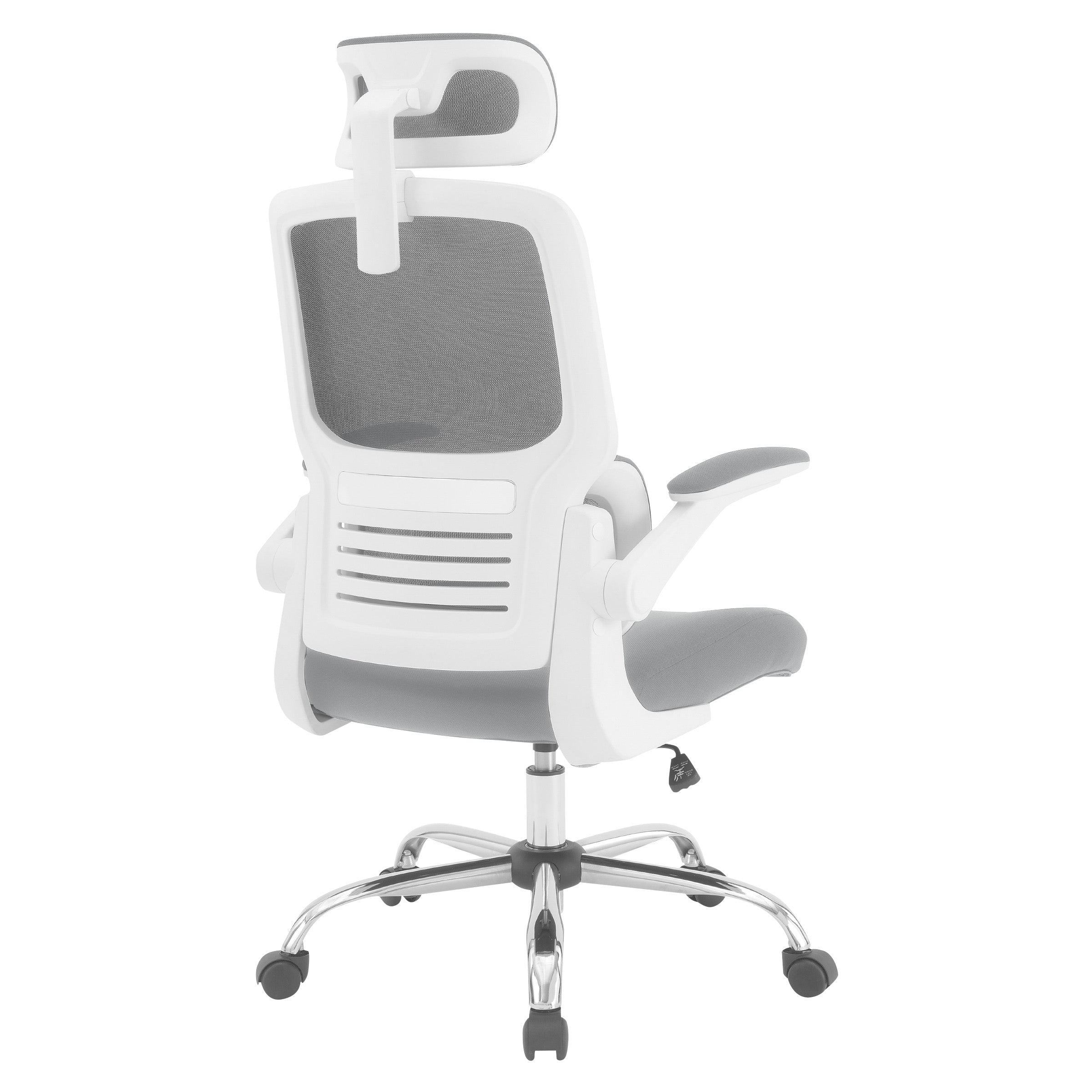 Mesh Back Manager’s Chair with Headrest - Grey/White