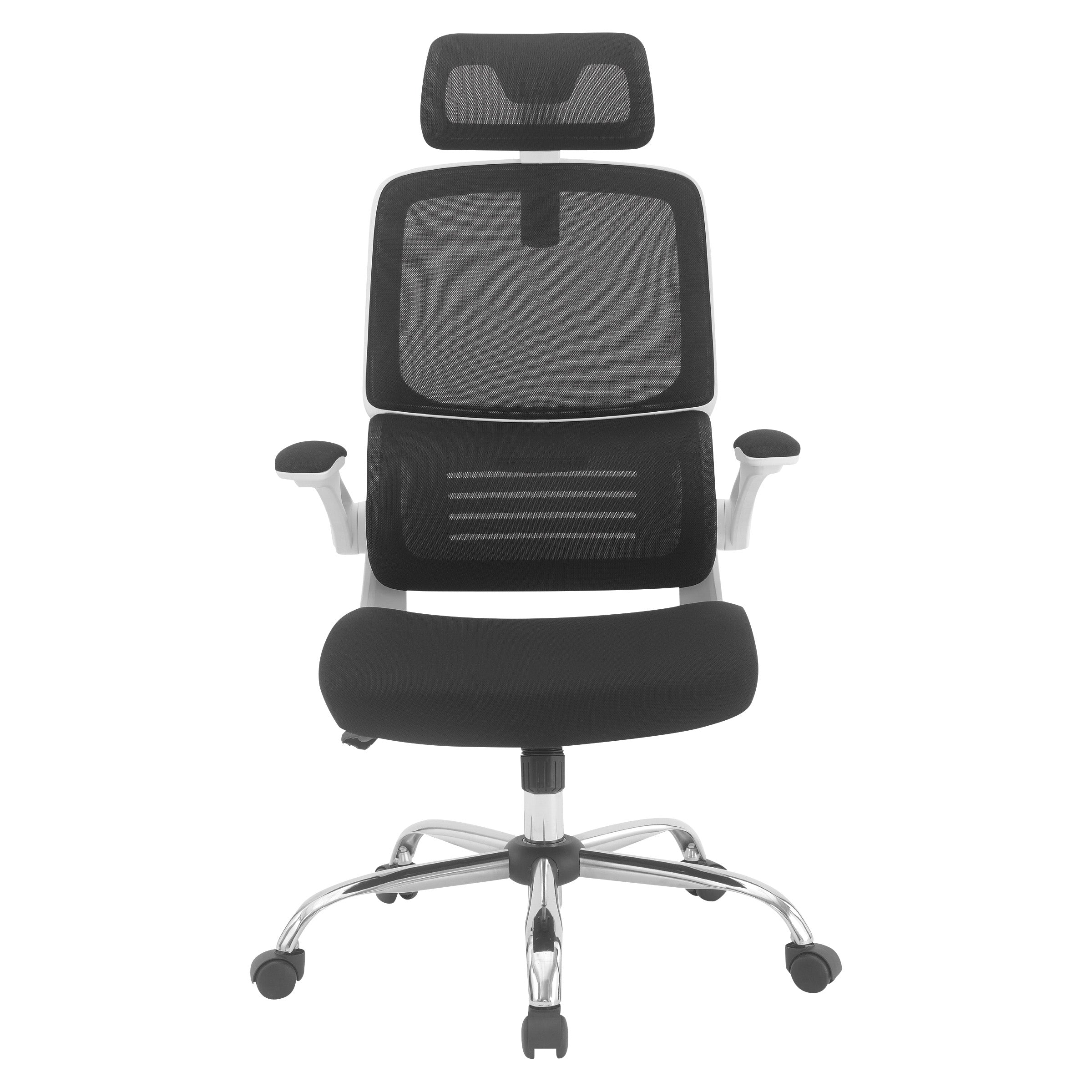 Mesh Back Manager’s Chair with Headrest - Black/White