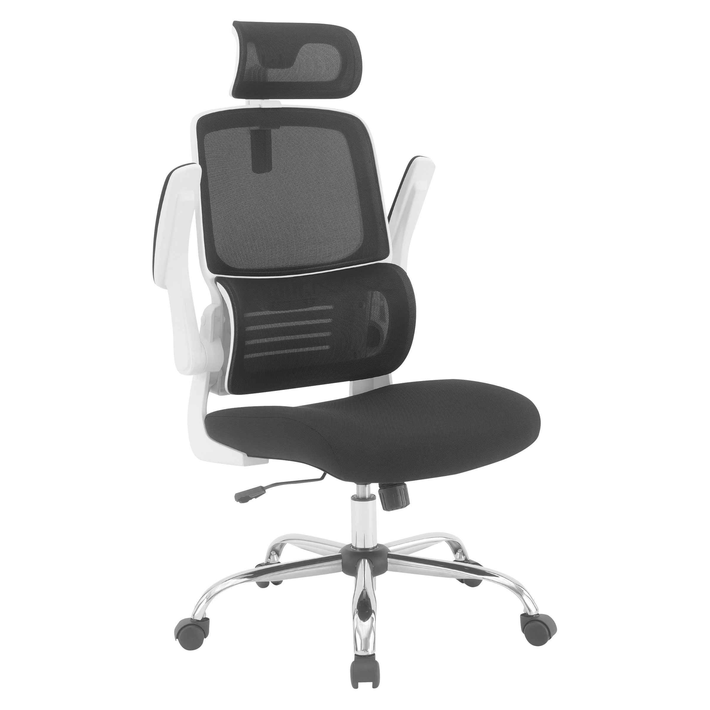 Mesh Back Manager’s Chair with Headrest - Black/White