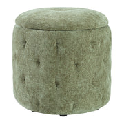 Erindale Round Storage Ottoman - Spring Green