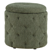 Erindale Round Storage Ottoman - Pine
