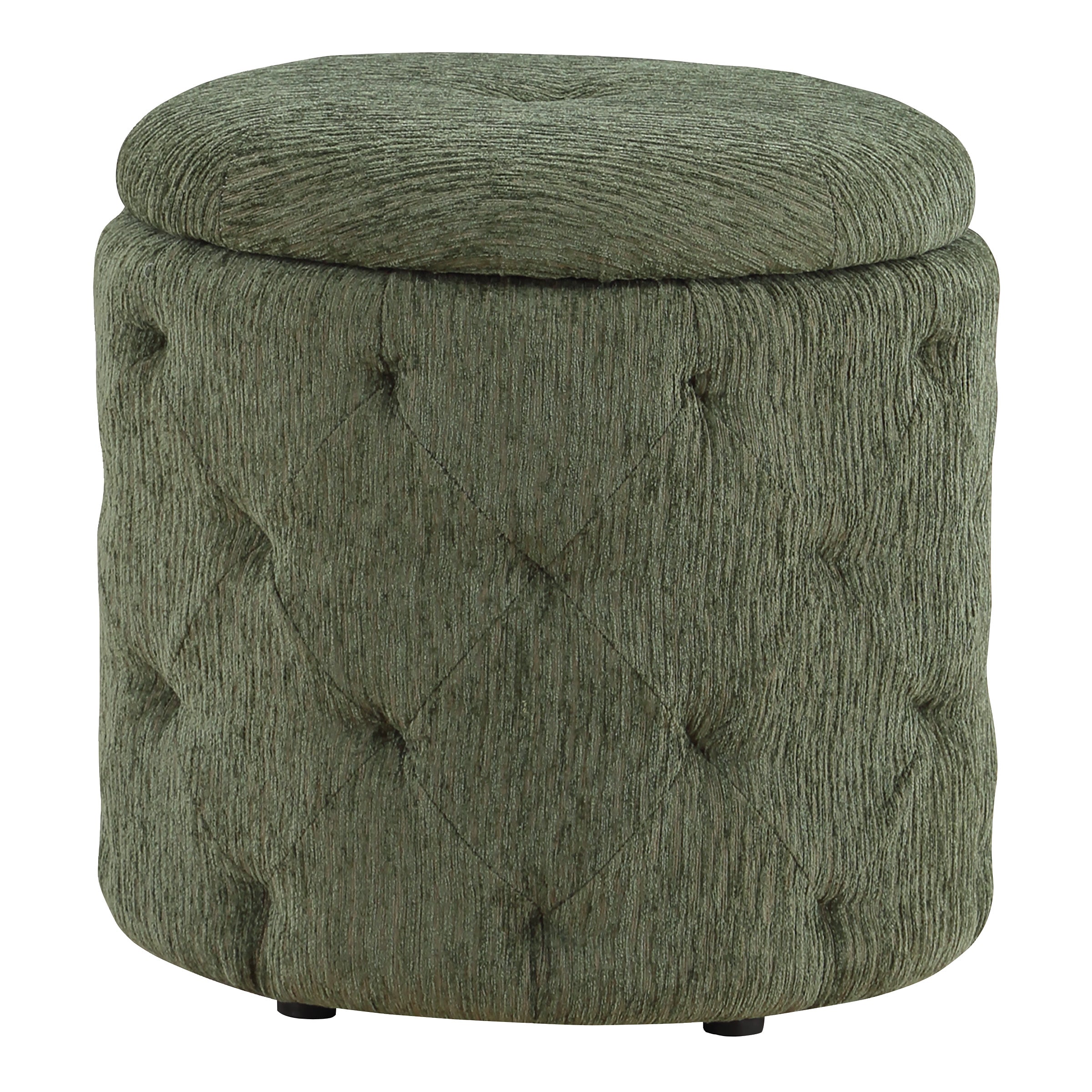 Erindale Round Storage Ottoman - Pine