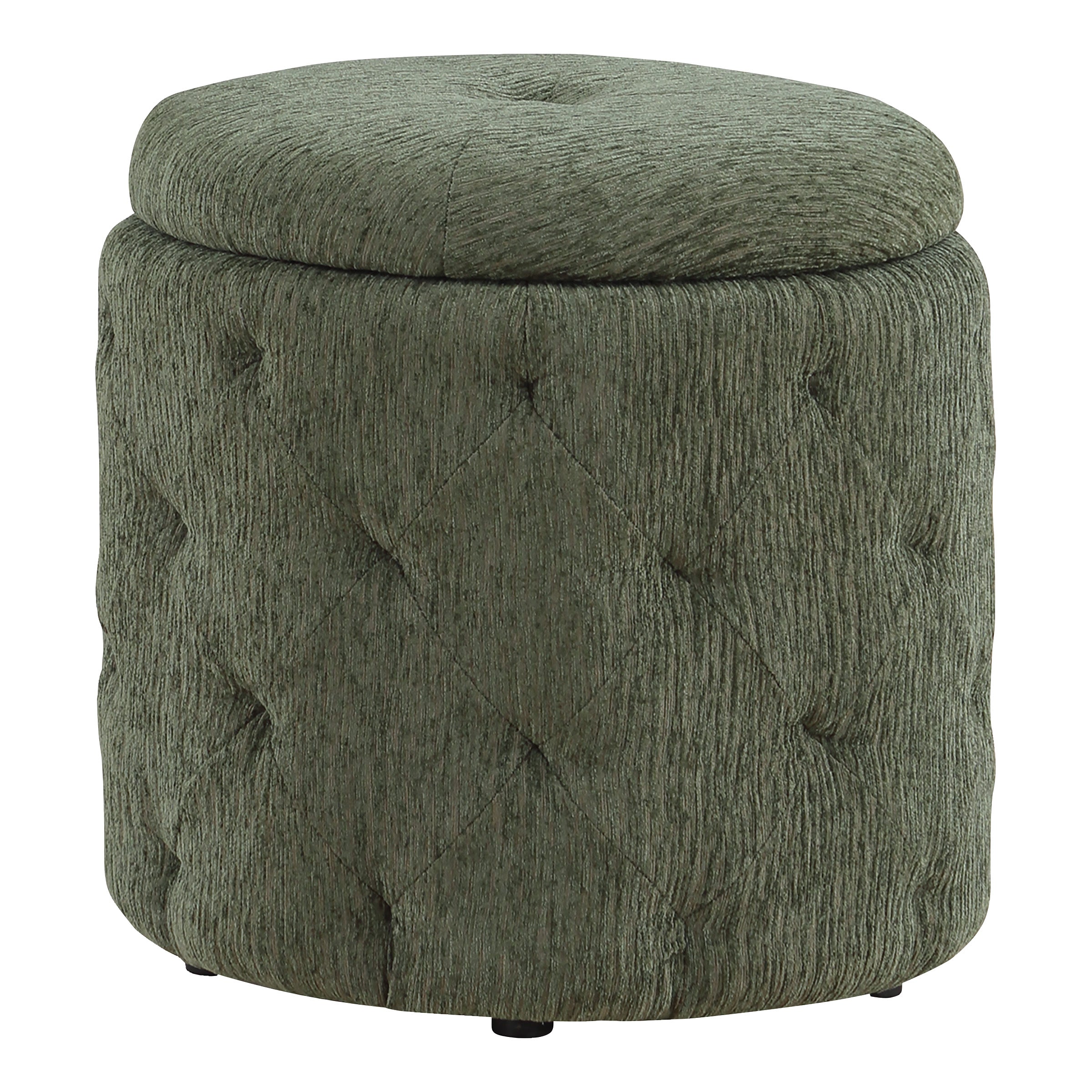 Erindale Round Storage Ottoman - Pine