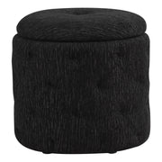 Erindale Round Storage Ottoman - Onyx